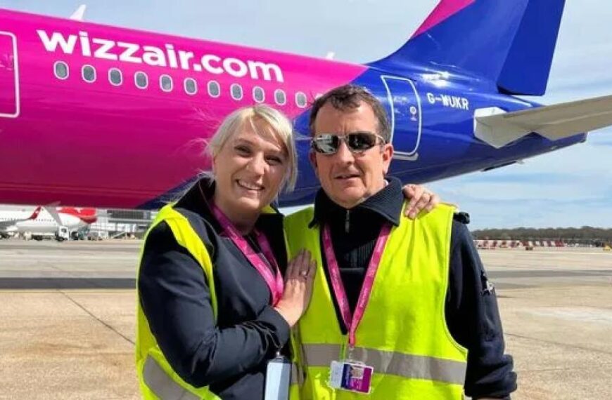 Пара Wizz Air закохалася на висоті 30 000 футів, і тепер діти йдуть їхніми стопами