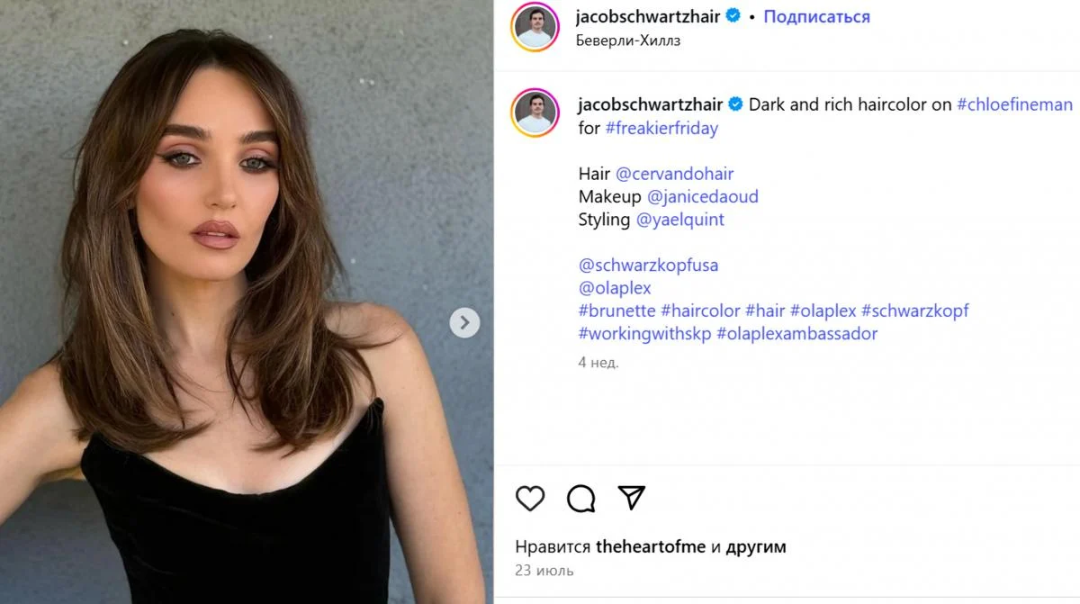 Цей відтінок надає волоссю сяючого, доглянутого вигляду / скріншот з Instagram Цей відтінок надає волоссю сяючого, доглянутого вигляду / скріншот Instagram