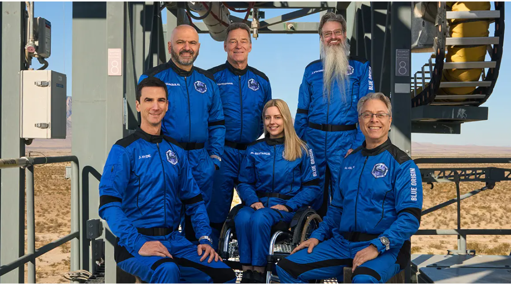 Blue Origin вперше підняла в космос астронавта на кріслі колісному