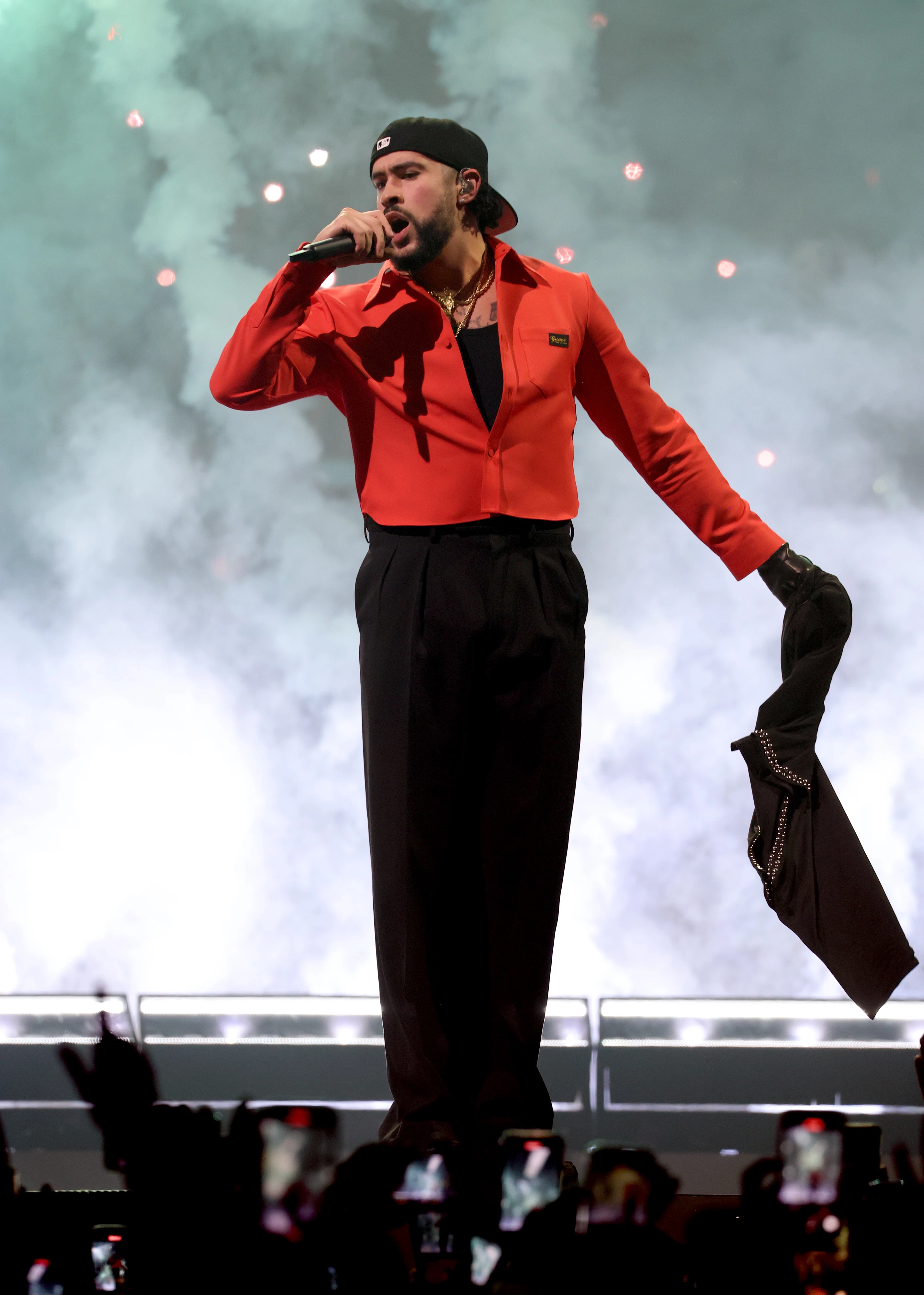 Bad Bunny під час свого туру Most Wanted, 20246