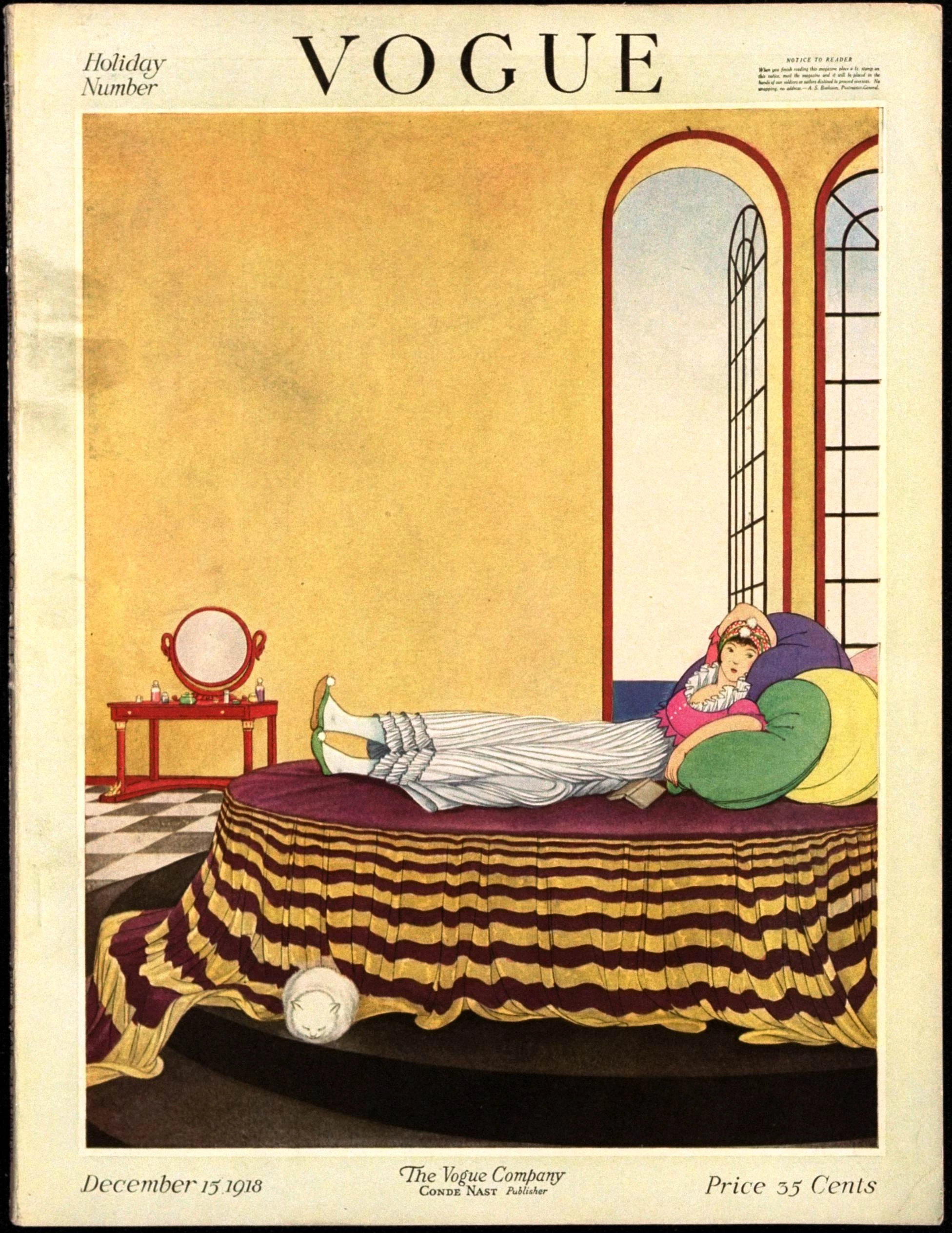 Обкладинка Vogue, грудень 1918. Ілюстрація: George Wolfe Plank/Conde Nast via Getty Images)18