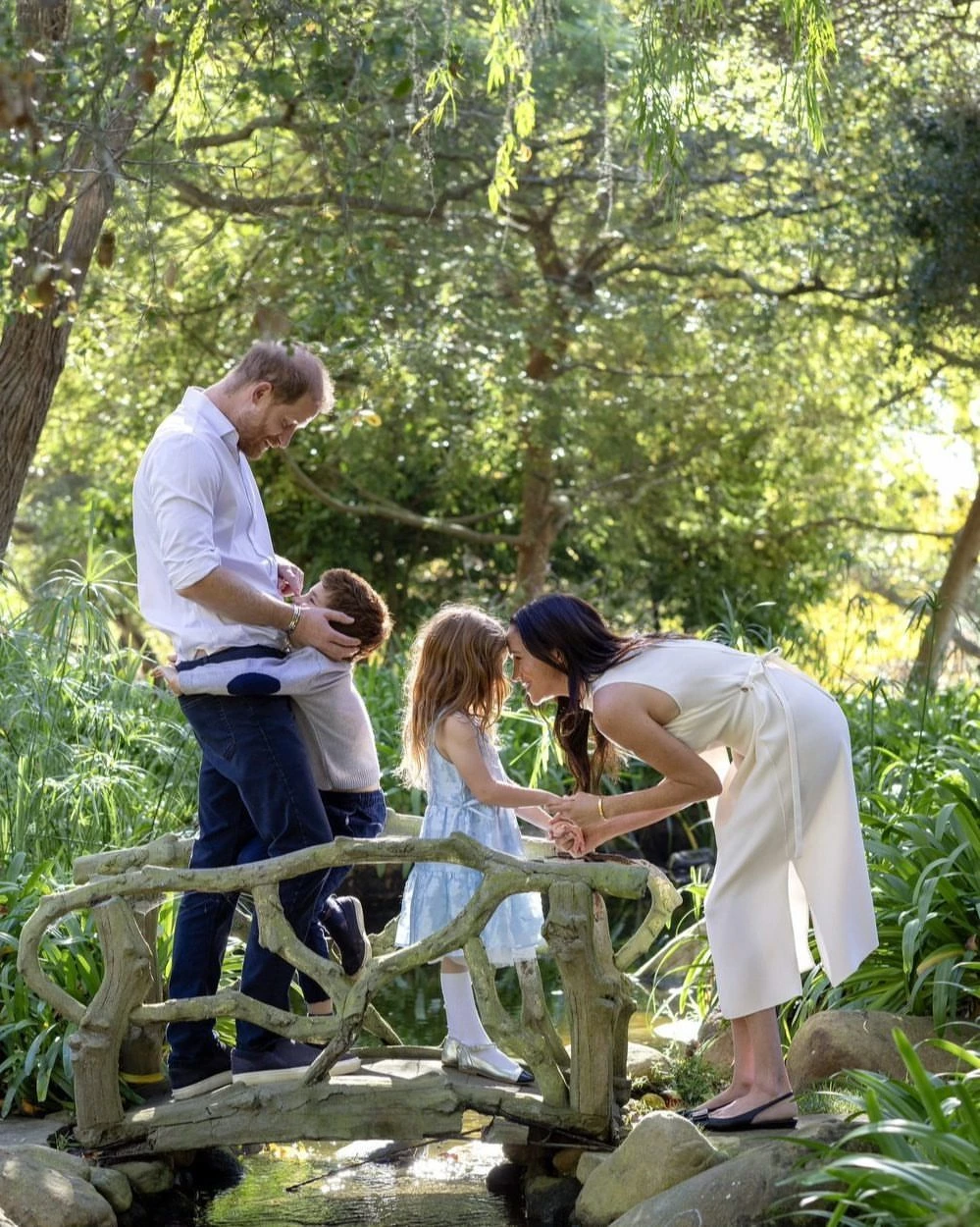 Family photo of the Duke and Duchess of Sussex, December 2025. Photo: @meghan0