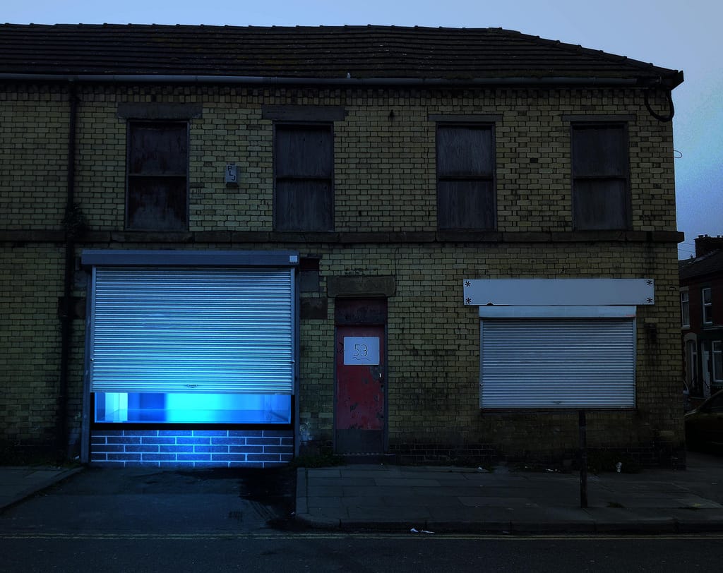 A Jellyfish Tank Installed in an Abandoned Building in Liverpool by Walter Hugo & Zoniel2