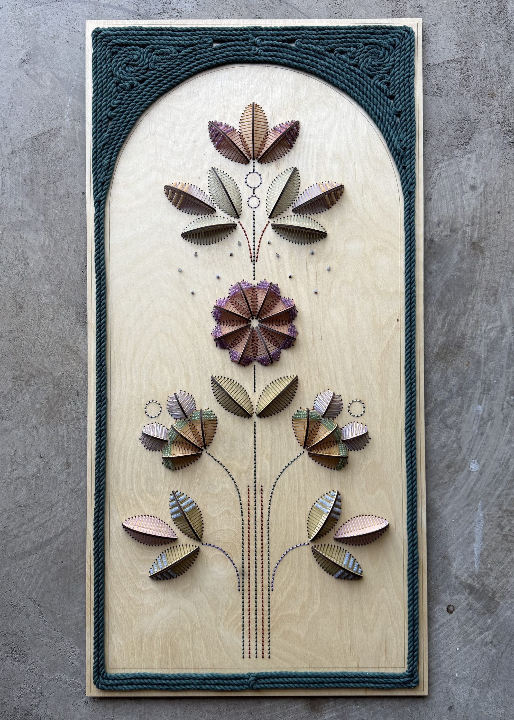 Nosheen Iqbal Translates Islamic Ornament into Meticulous Wood-and-Thread Patterns6