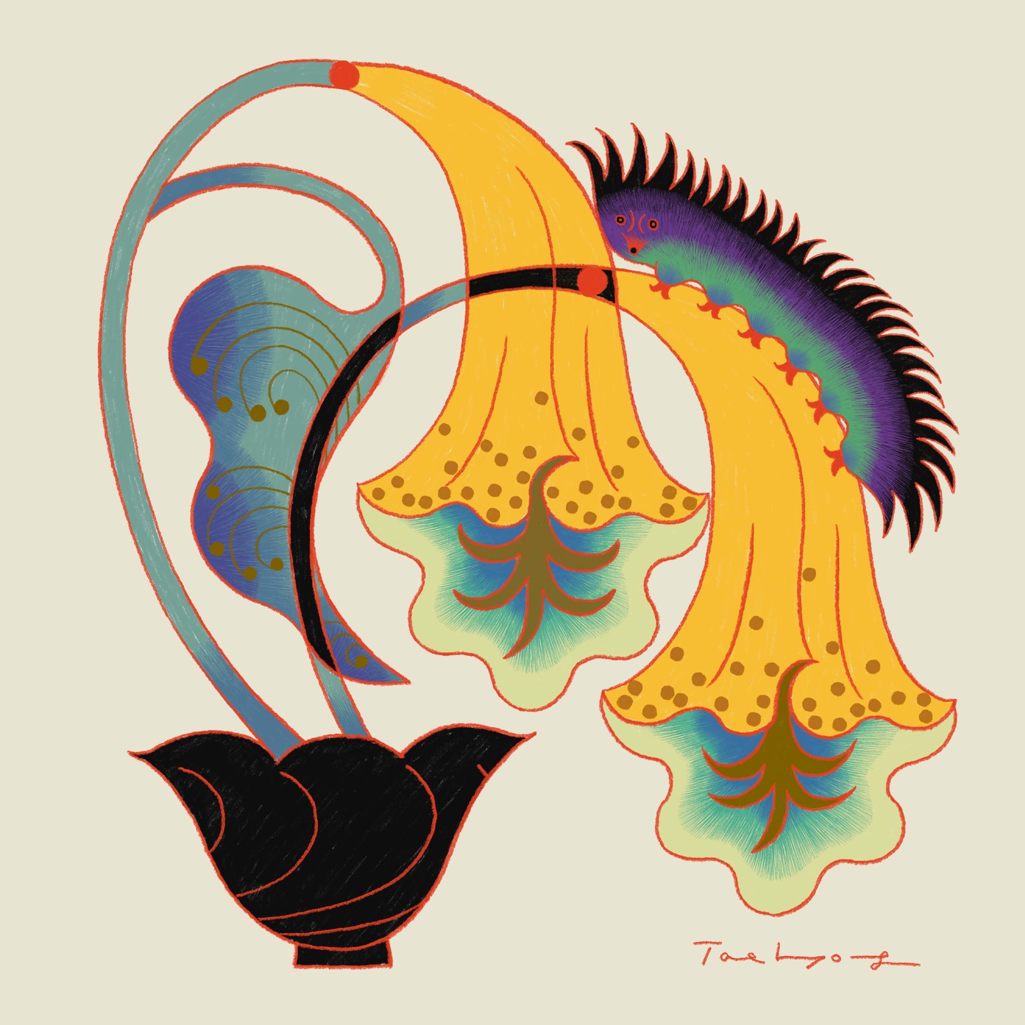 Fantastic Plants Spring from Taehyoung Maria Jeon's Digital Illustrations4
