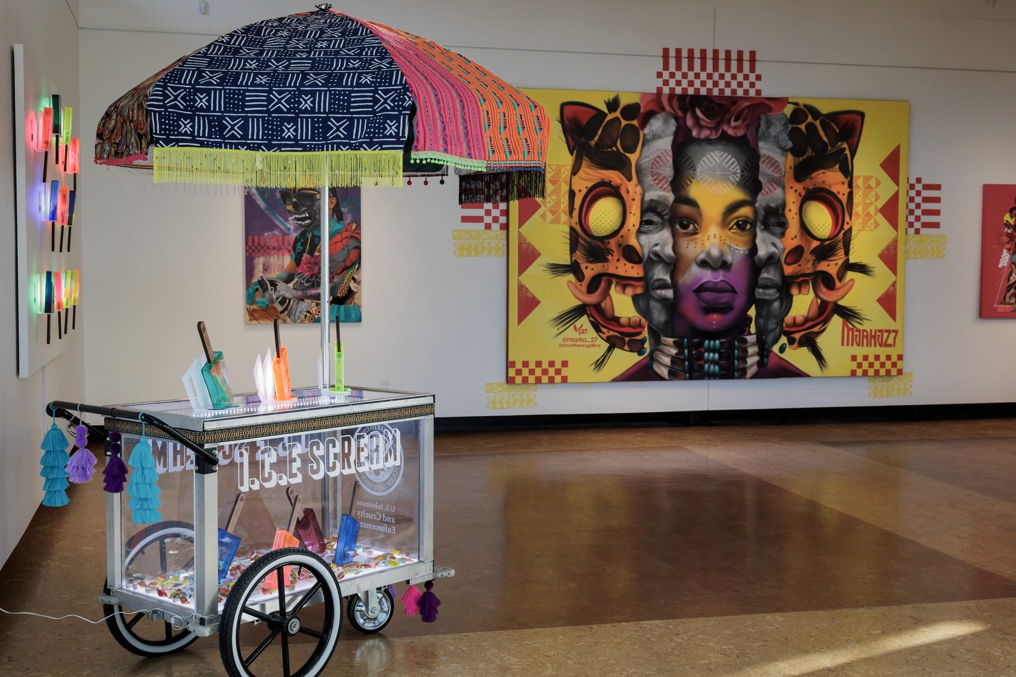 Marka27 Superimposes Pop Culture, Graffiti, and Political Critique in Urgent Portraits1