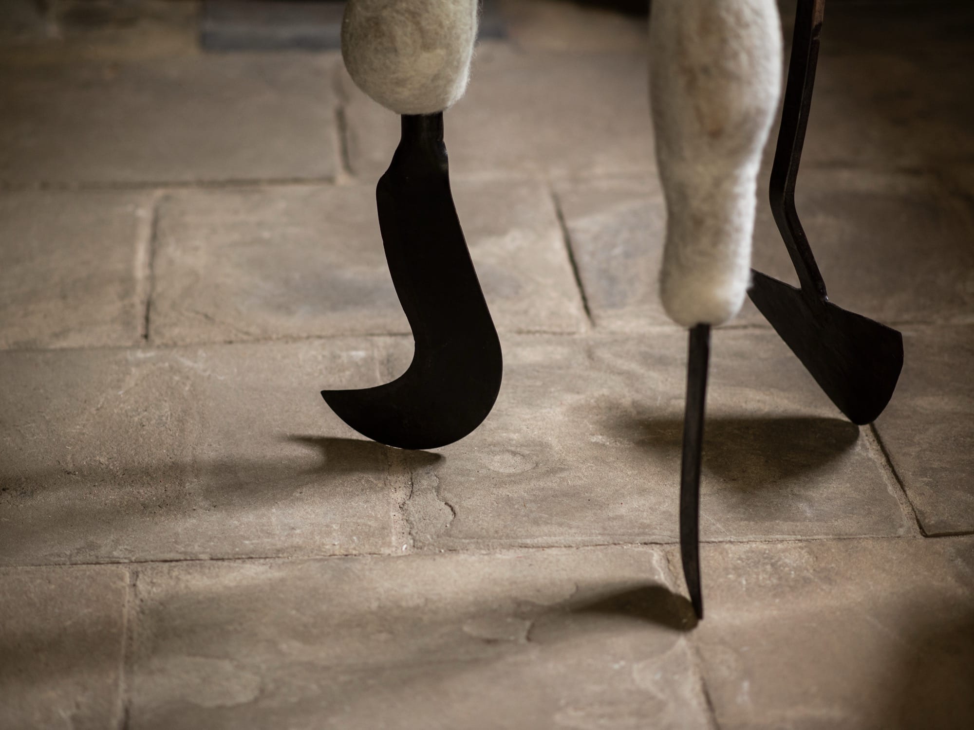 A Giant Wool Form by Nicola Turner Heaves and Skitters Through an 18th-Century Chapel5