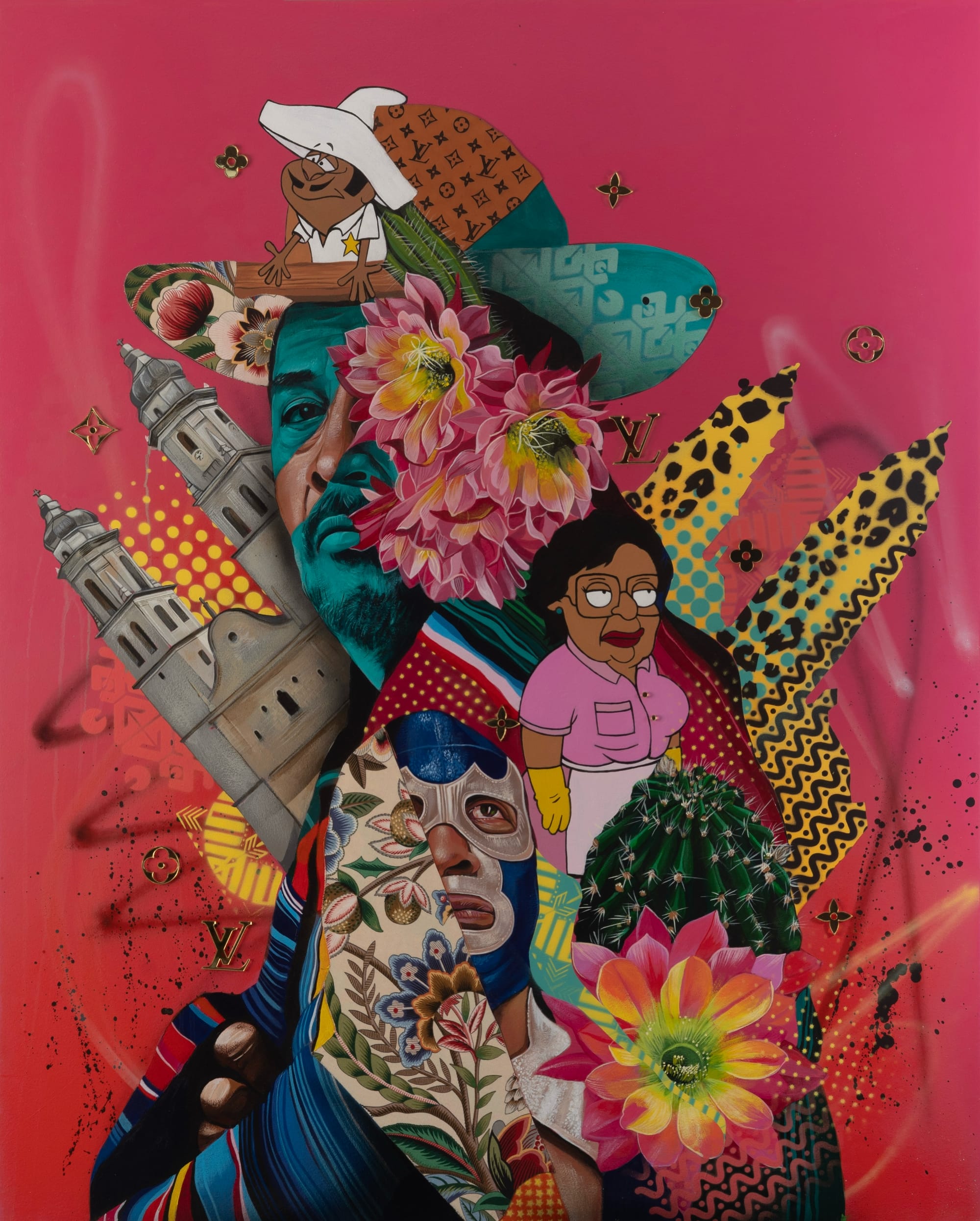 Marka27 Superimposes Pop Culture, Graffiti, and Political Critique in Urgent Portraits0
