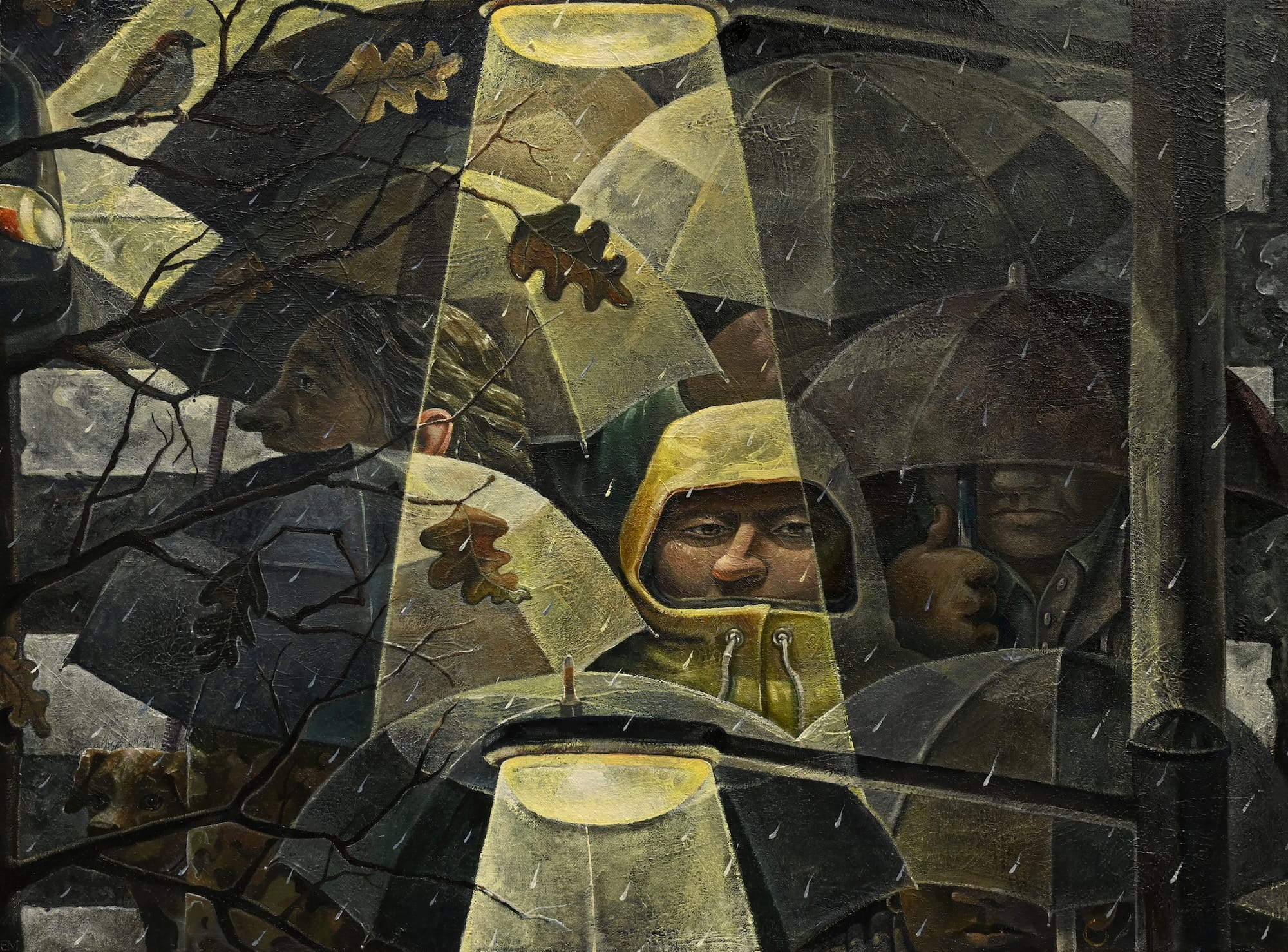 Denizens of a Crowded City Populate Erin Milez's Dense Paintings10