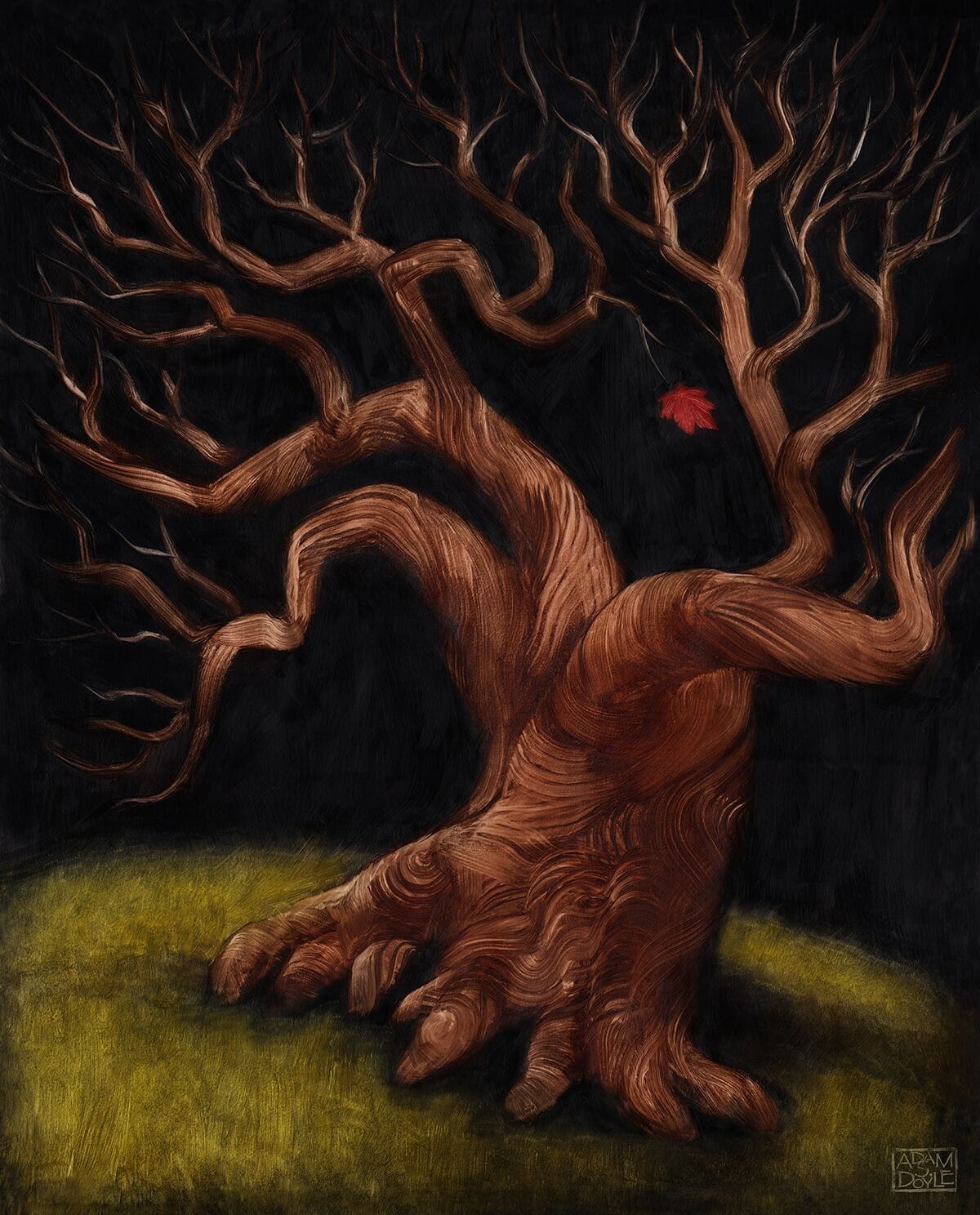 Dramatic Brush Strokes Energize Trees in Paintings by Adam S. Doyle1