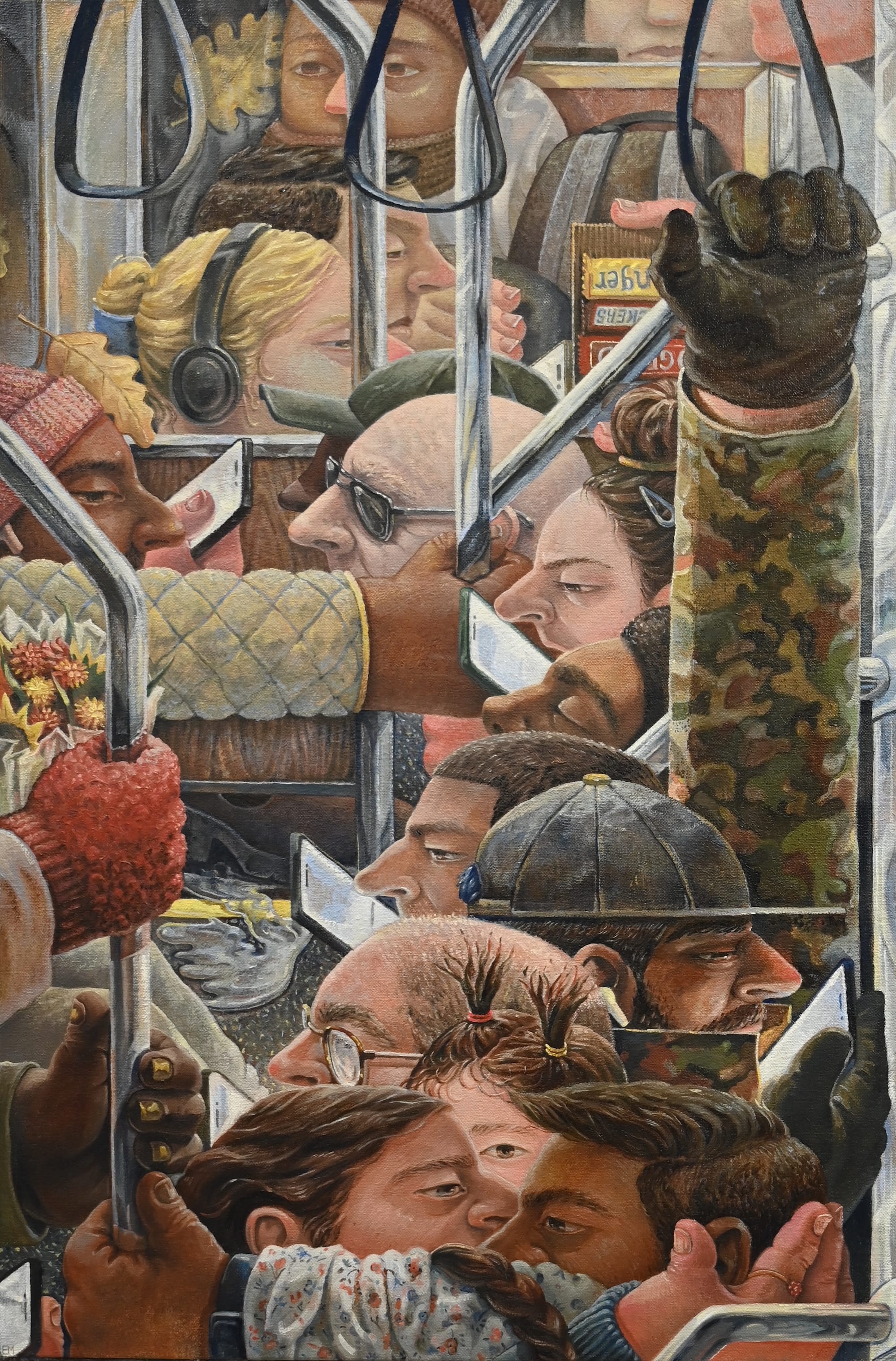 Denizens of a Crowded City Populate Erin Milez's Dense Paintings4