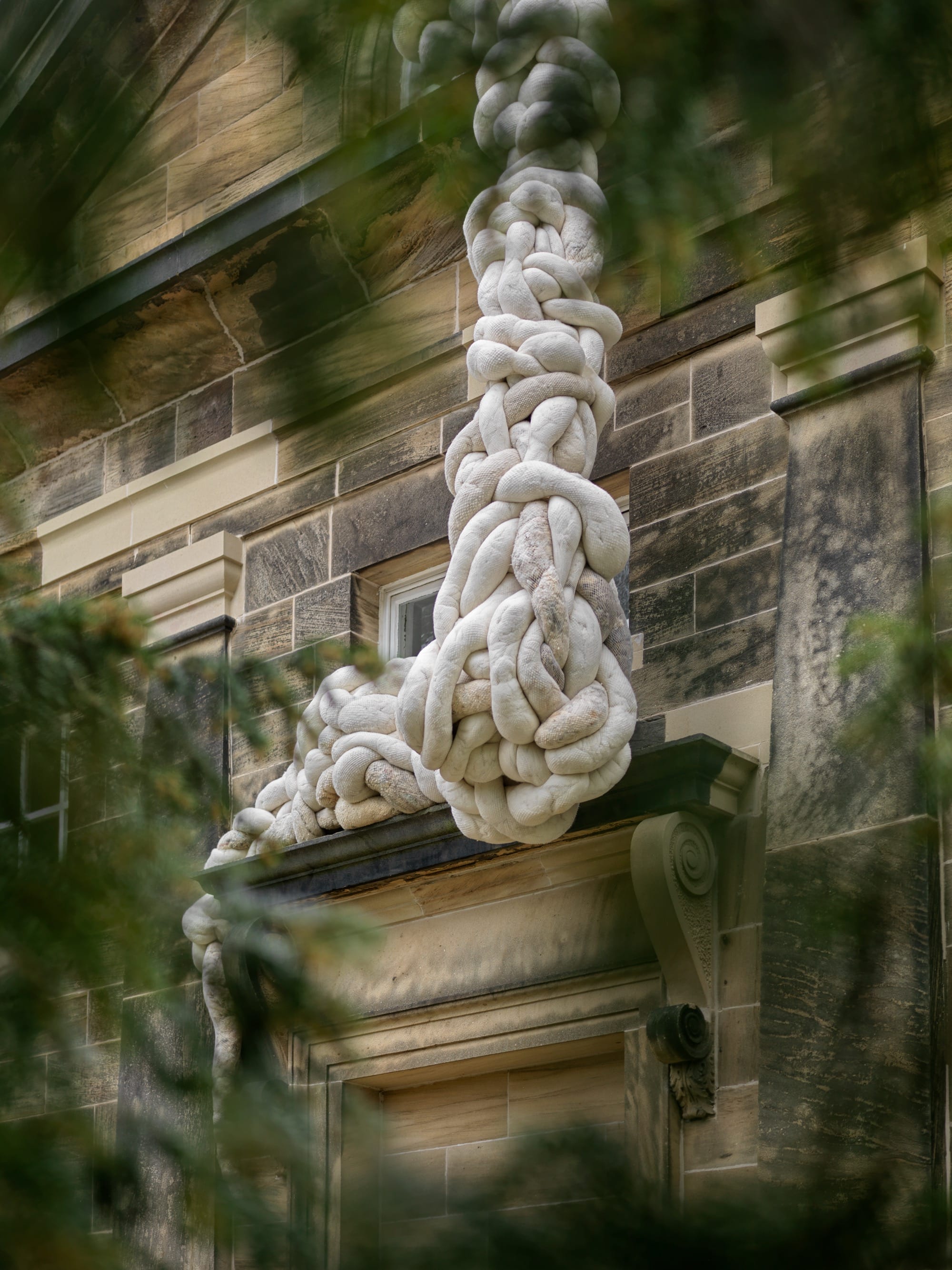 A Giant Wool Form by Nicola Turner Heaves and Skitters Through an 18th-Century Chapel8