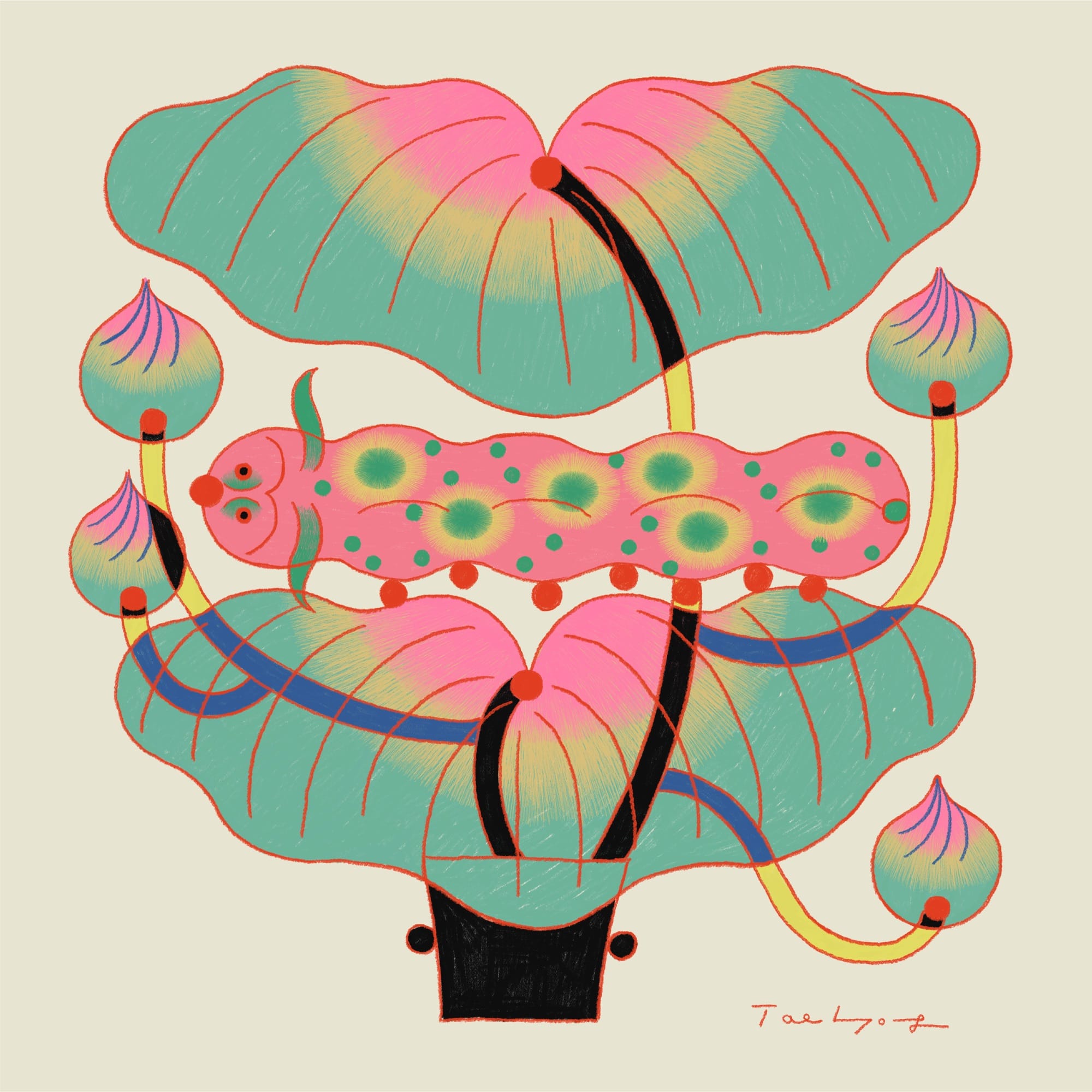 Fantastic Plants Spring from Taehyoung Maria Jeon's Digital Illustrations5