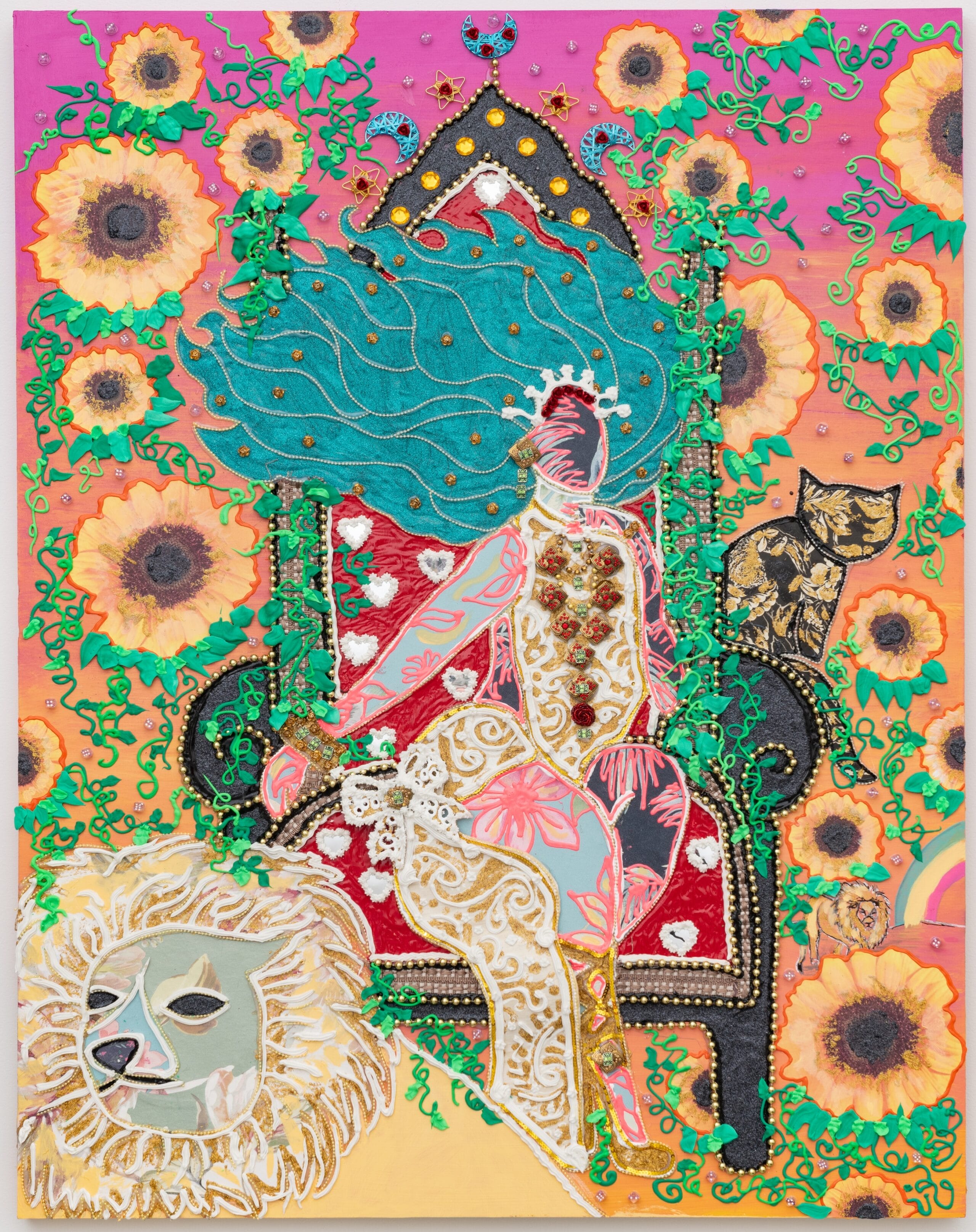 Edge-to-Edge Splendor Fills Maria Yolanda Liebana's Buoyant Paintings4