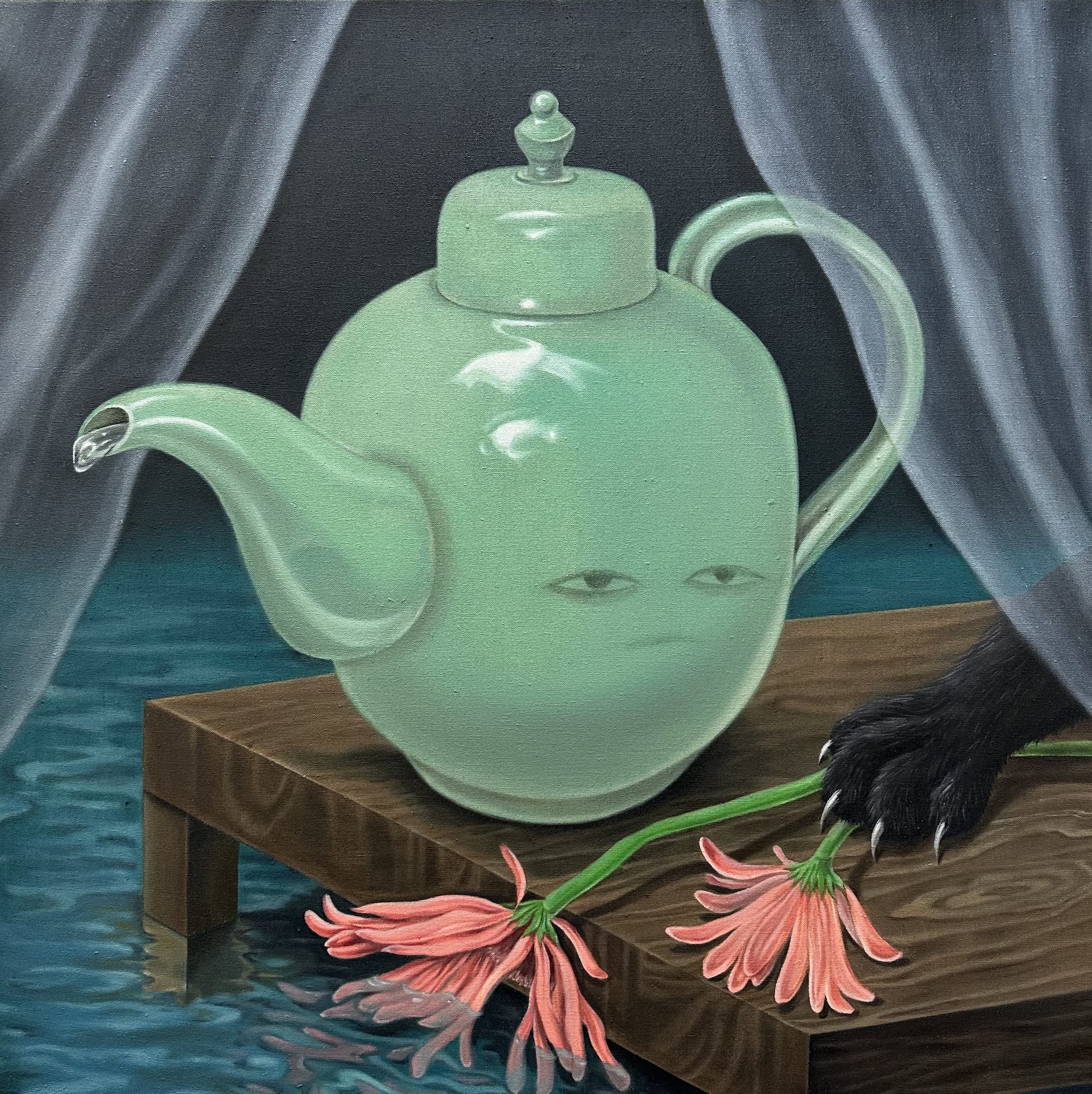 Mischievous Cats Rule in Minyoung Kim's Affectionately Quirky Paintings8