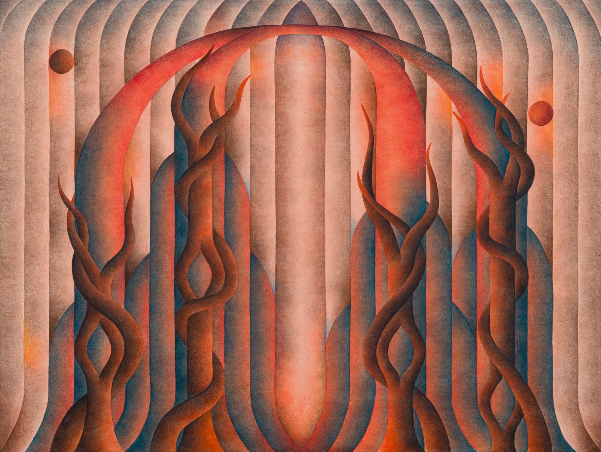 Symmetry and Biomorphic Forms Characterize Roberta Gentry's Sensual Paintings1