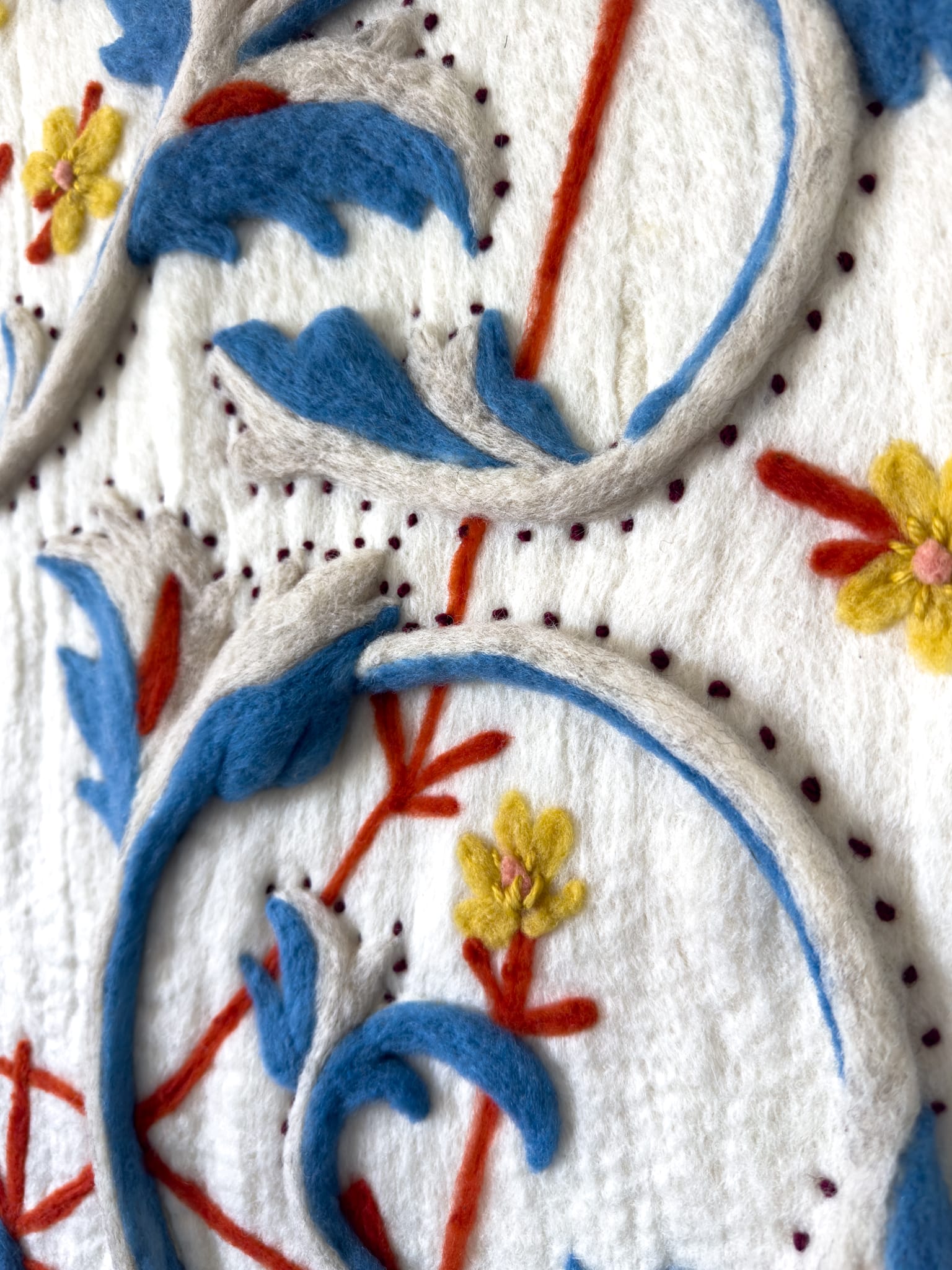 Animals and Ornament Emerge from Felted Wool in Holly Guertin's Textiles3