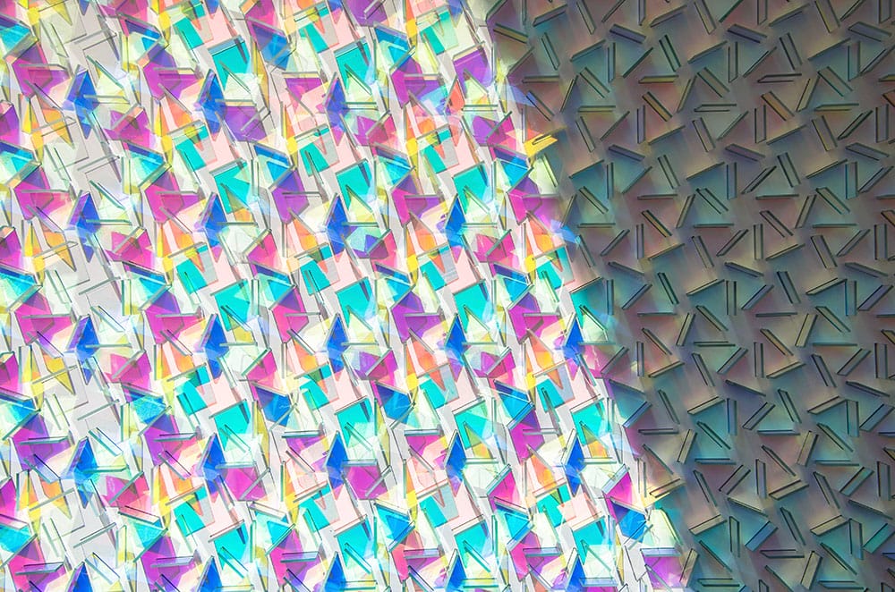 Dichroic Glass Installations by Chris Wood Reflect Light in a Rainbow of Color6