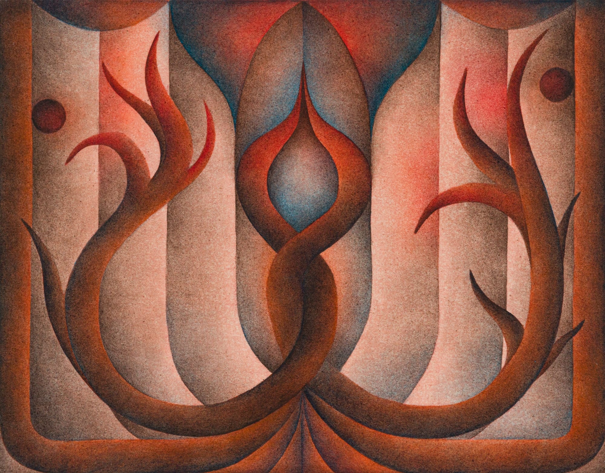 Symmetry and Biomorphic Forms Characterize Roberta Gentry's Sensual Paintings2