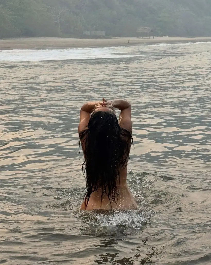 Salma Hayek, 60, stuns in topless beach photos as she enjoys naked swim2
