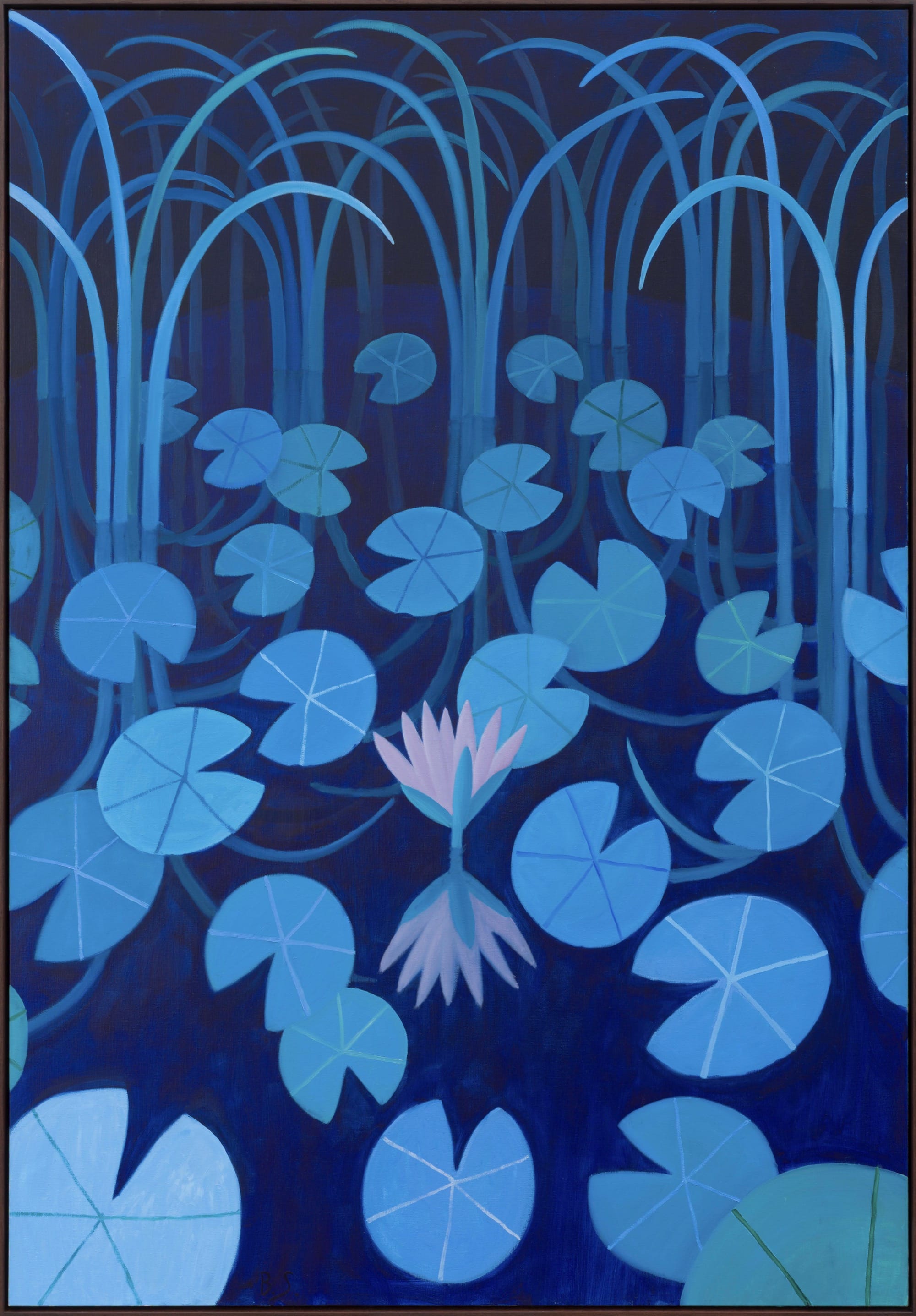 Pattern and Bold, Saturated Color Commingle in Ben Sledsens' Rhythmic Paintings0
