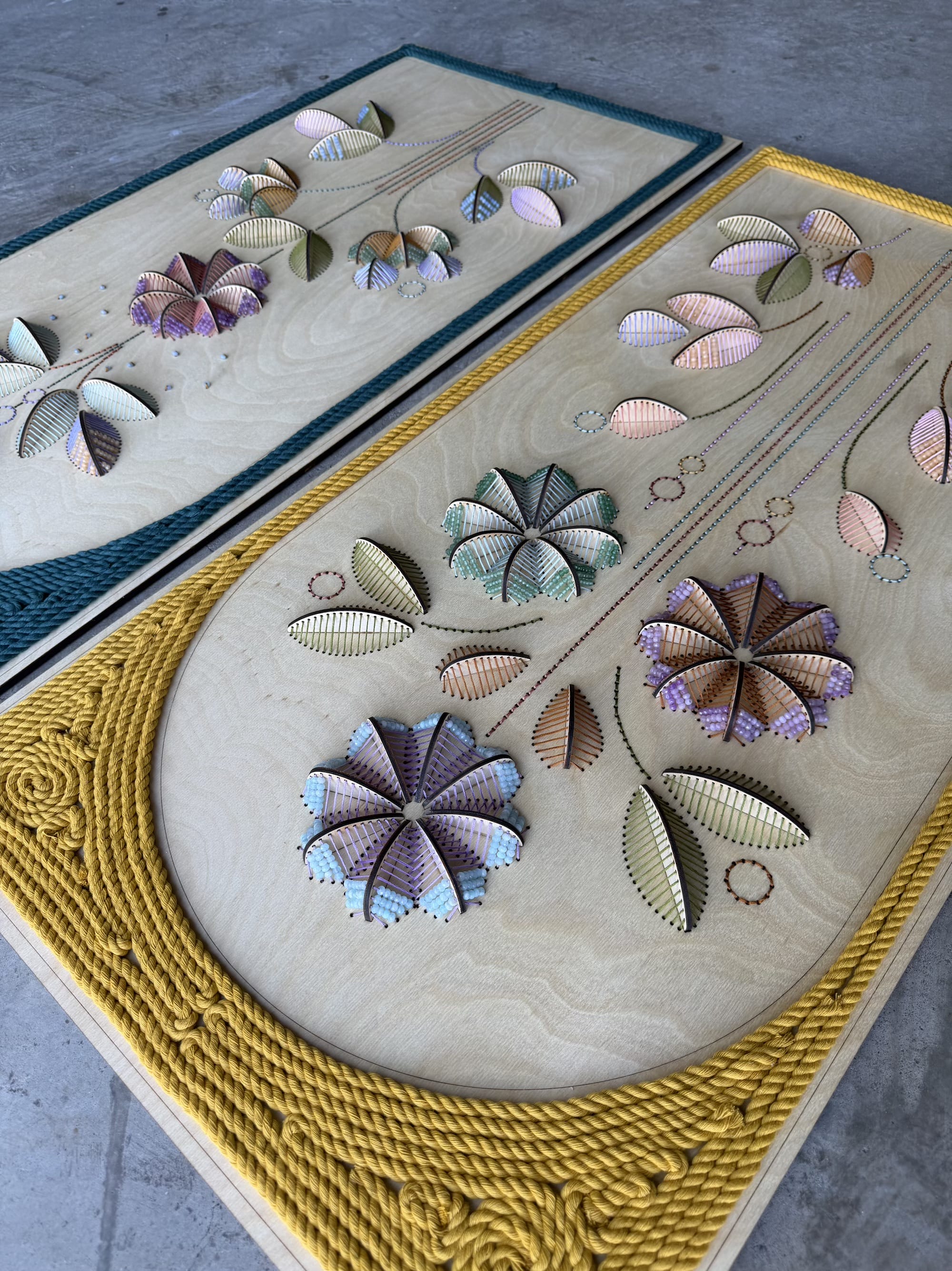 Nosheen Iqbal Translates Islamic Ornament into Meticulous Wood-and-Thread Patterns7