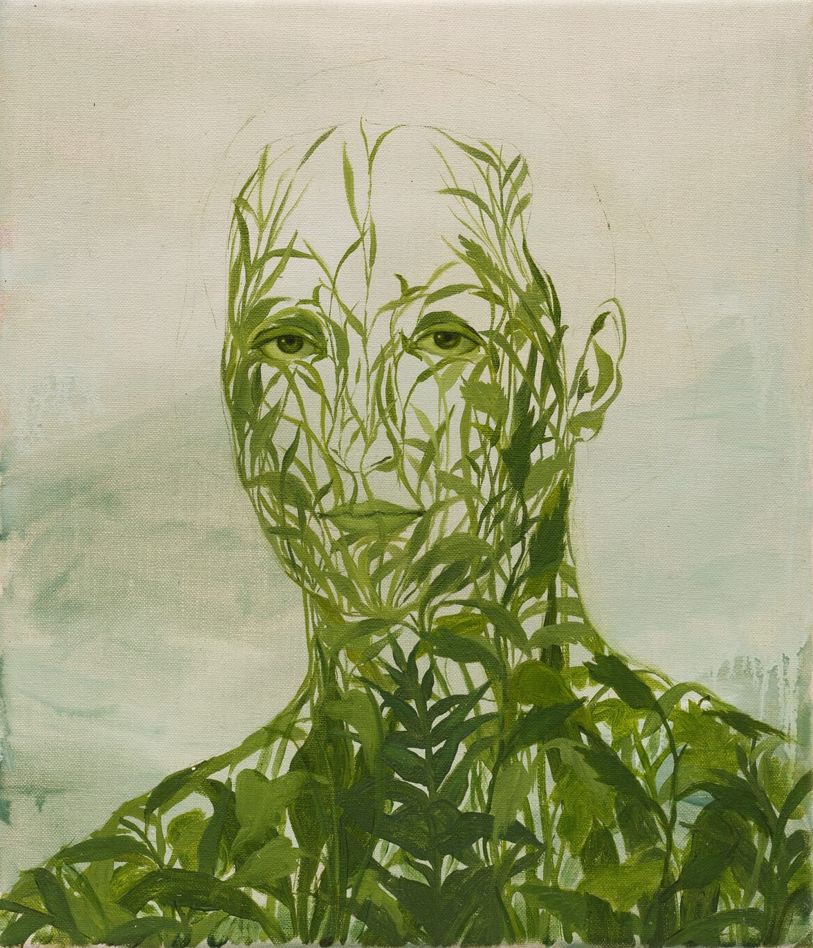 Lush Foliage Permeates Xanthe Burdett's Delicate Portraiture4