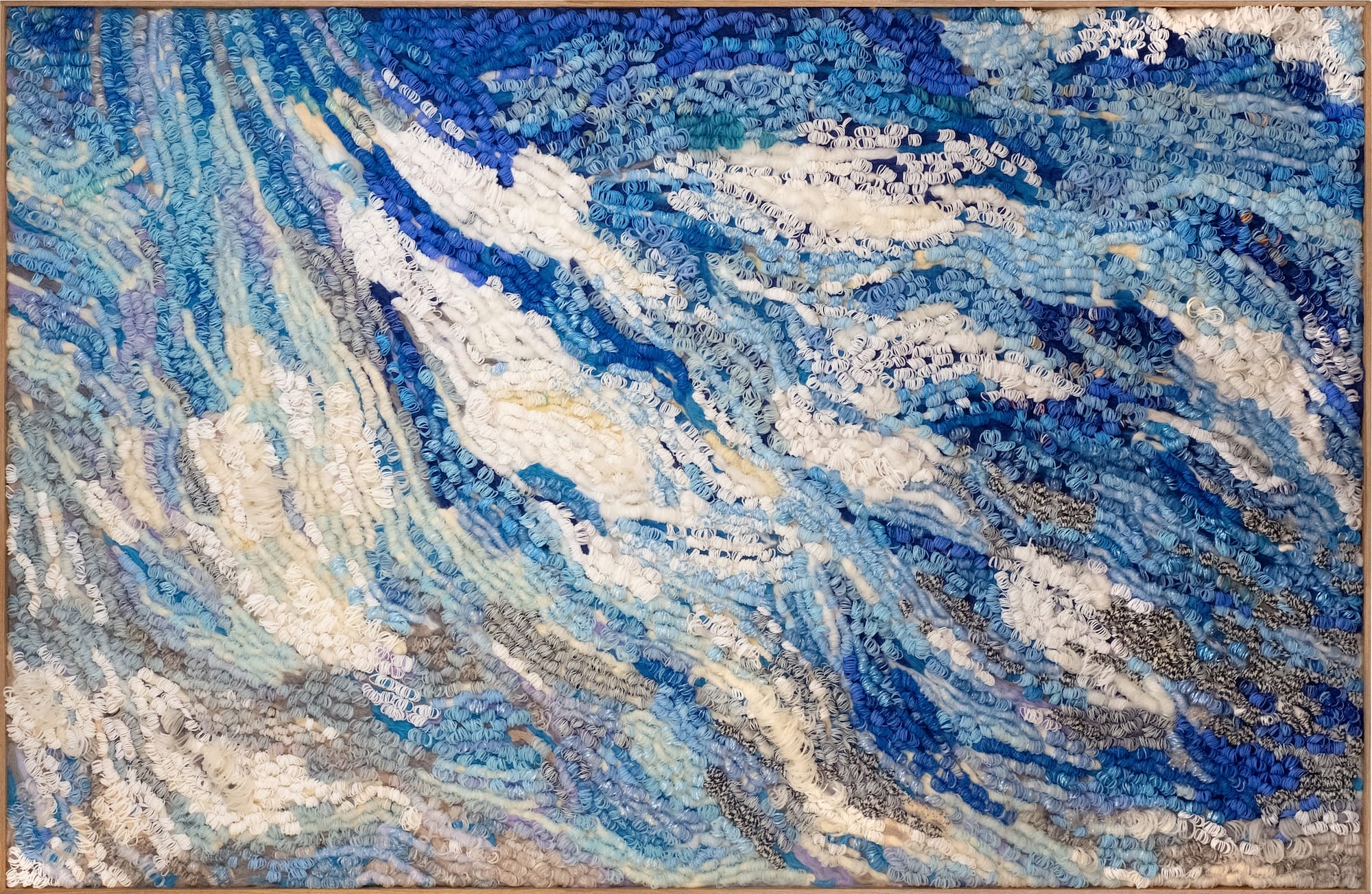 Hannah Buechler Loops Thousands of Colorful Loom Bands like Brushstrokes1