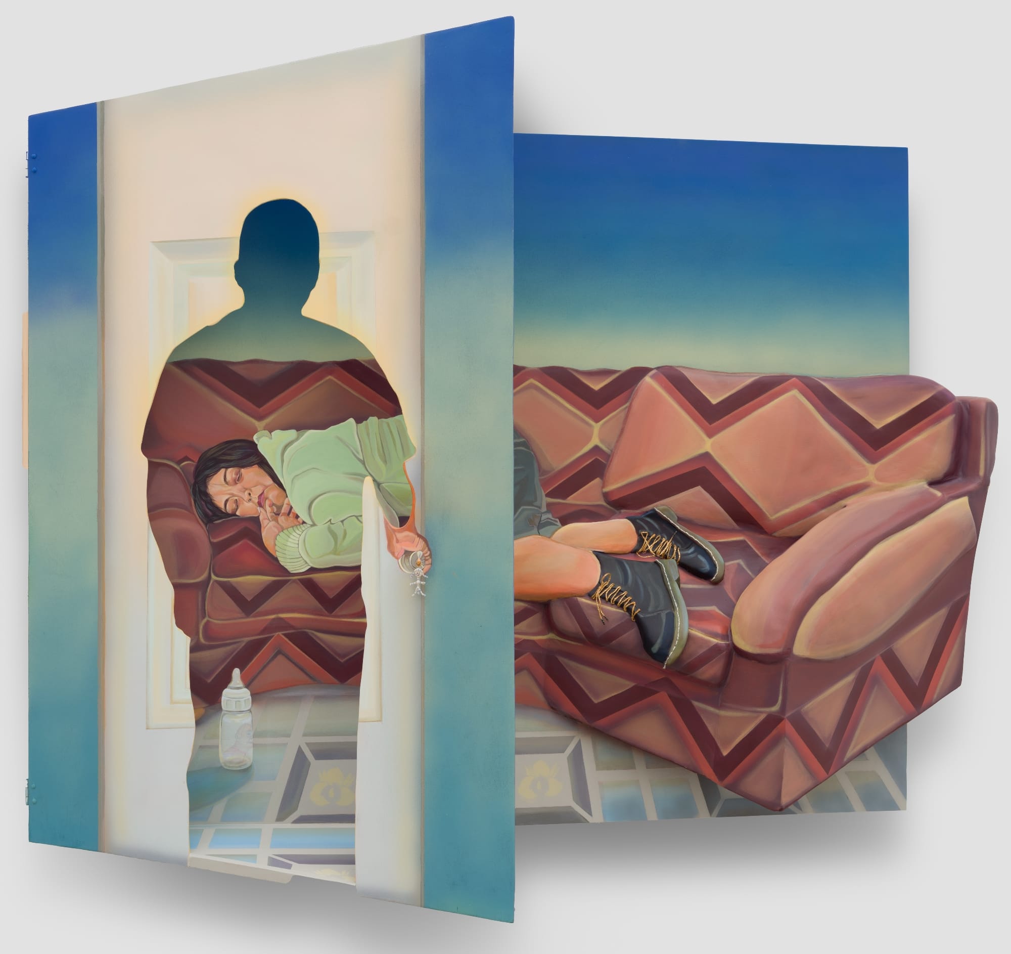 Estefania Ajcip's Sculptural Paintings Unite the Memories of a Separated Family7