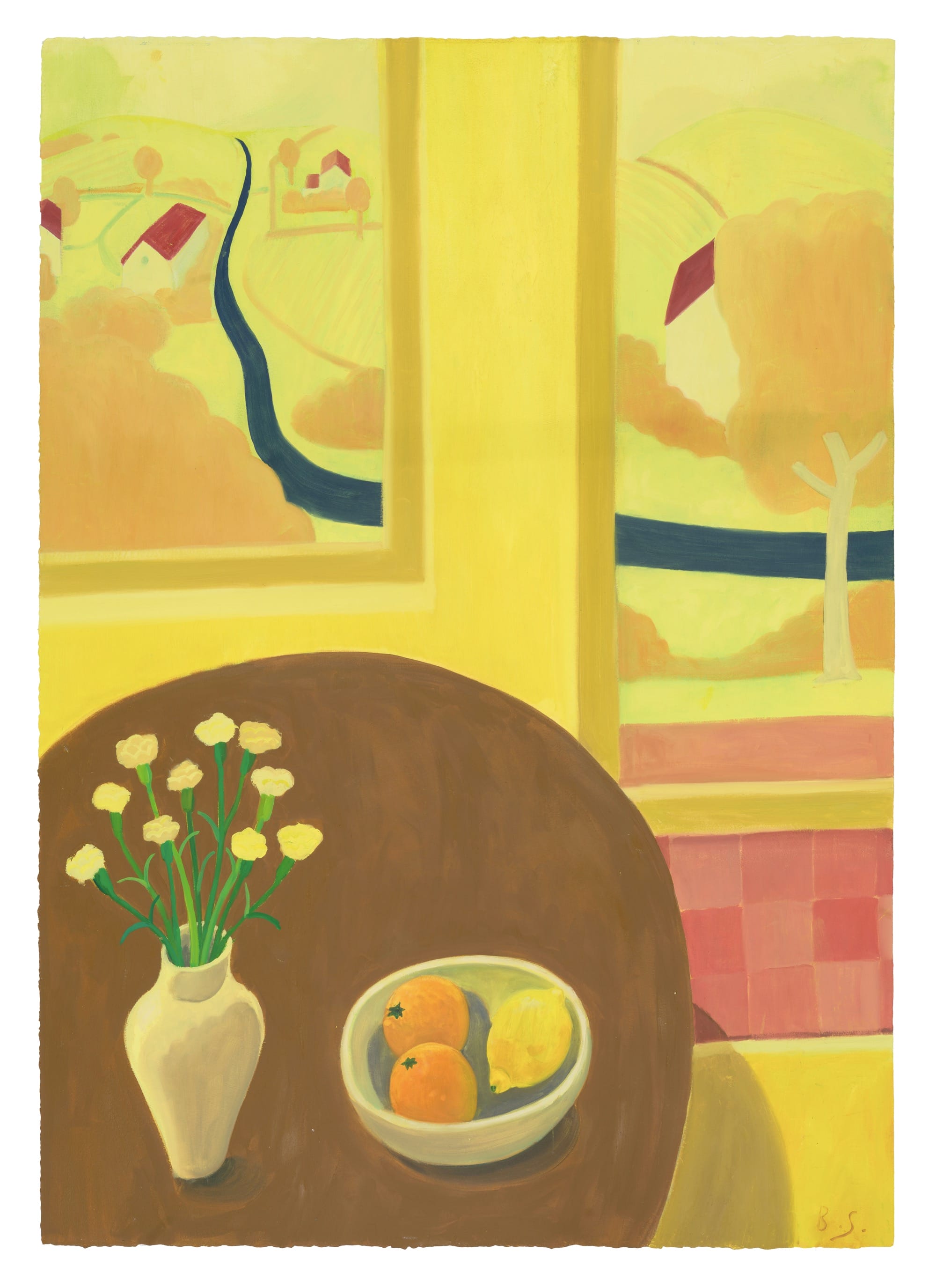 Pattern and Bold, Saturated Color Commingle in Ben Sledsens' Rhythmic Paintings4
