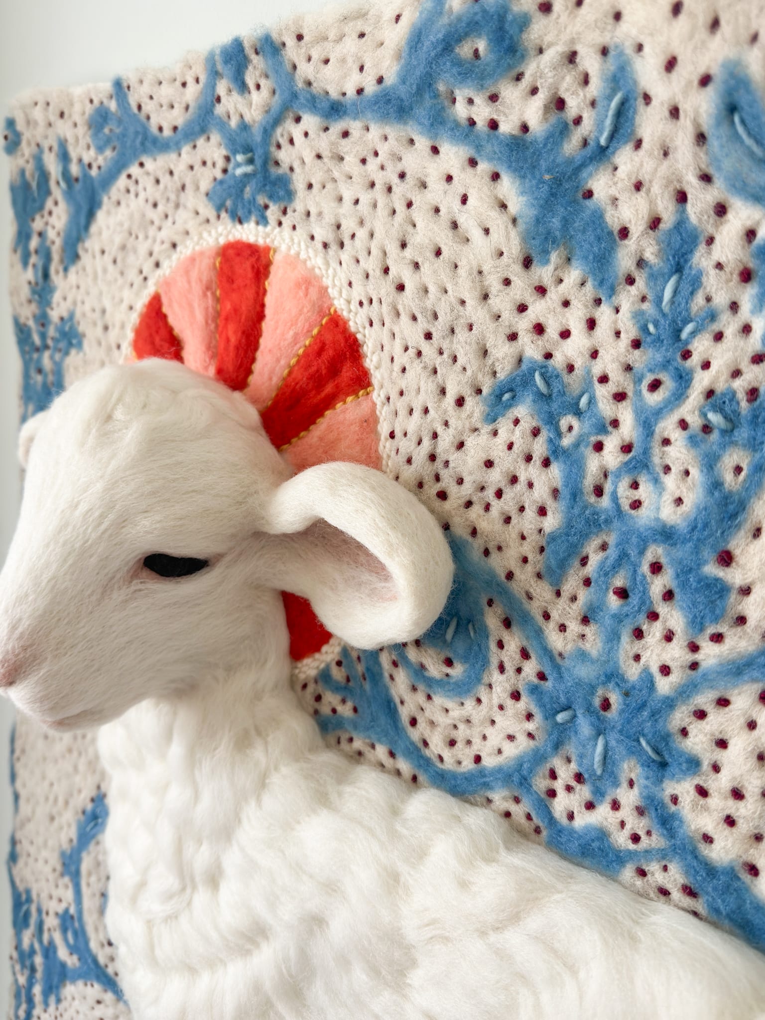 Animals and Ornament Emerge from Felted Wool in Holly Guertin's Textiles7