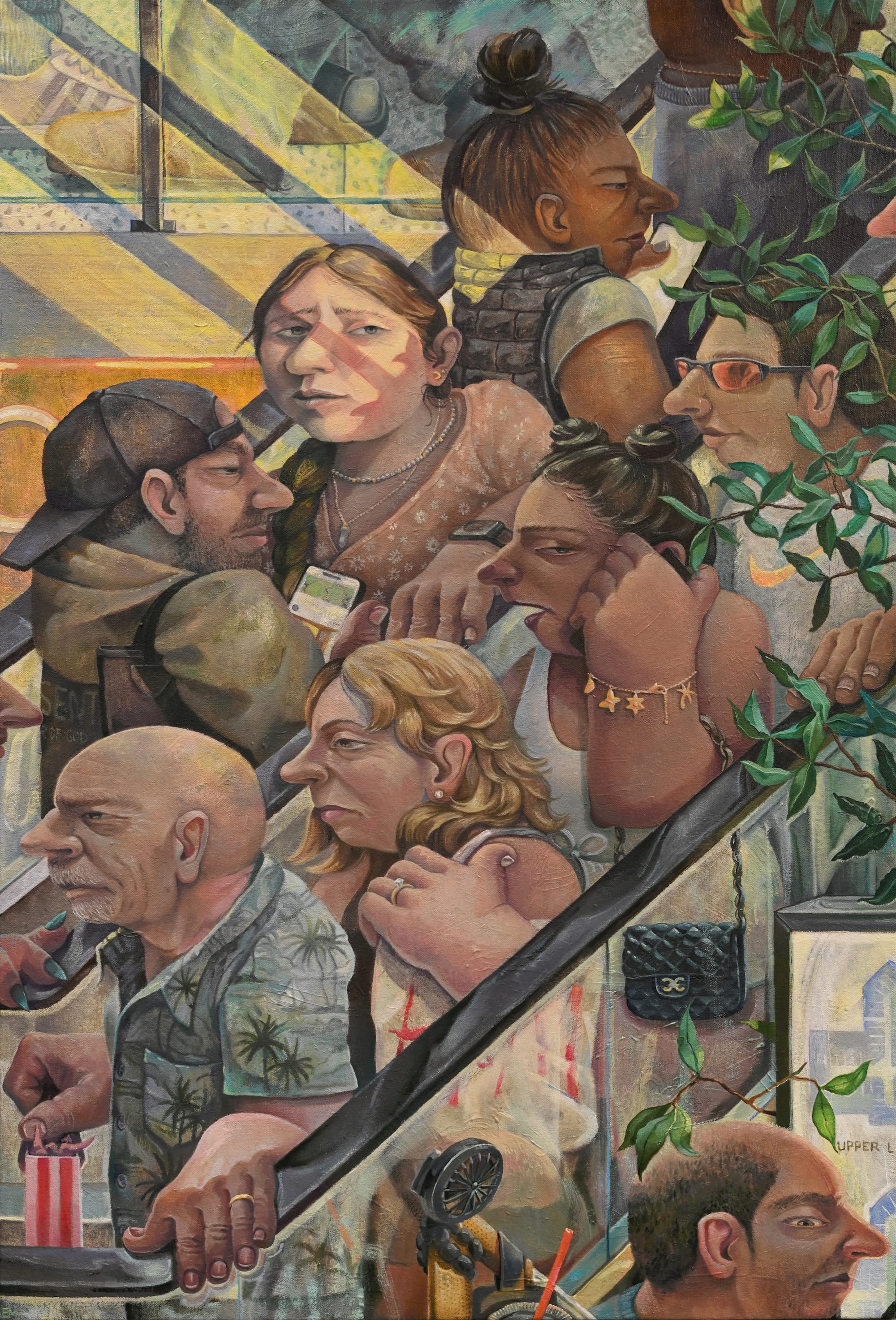 Denizens of a Crowded City Populate Erin Milez's Dense Paintings6