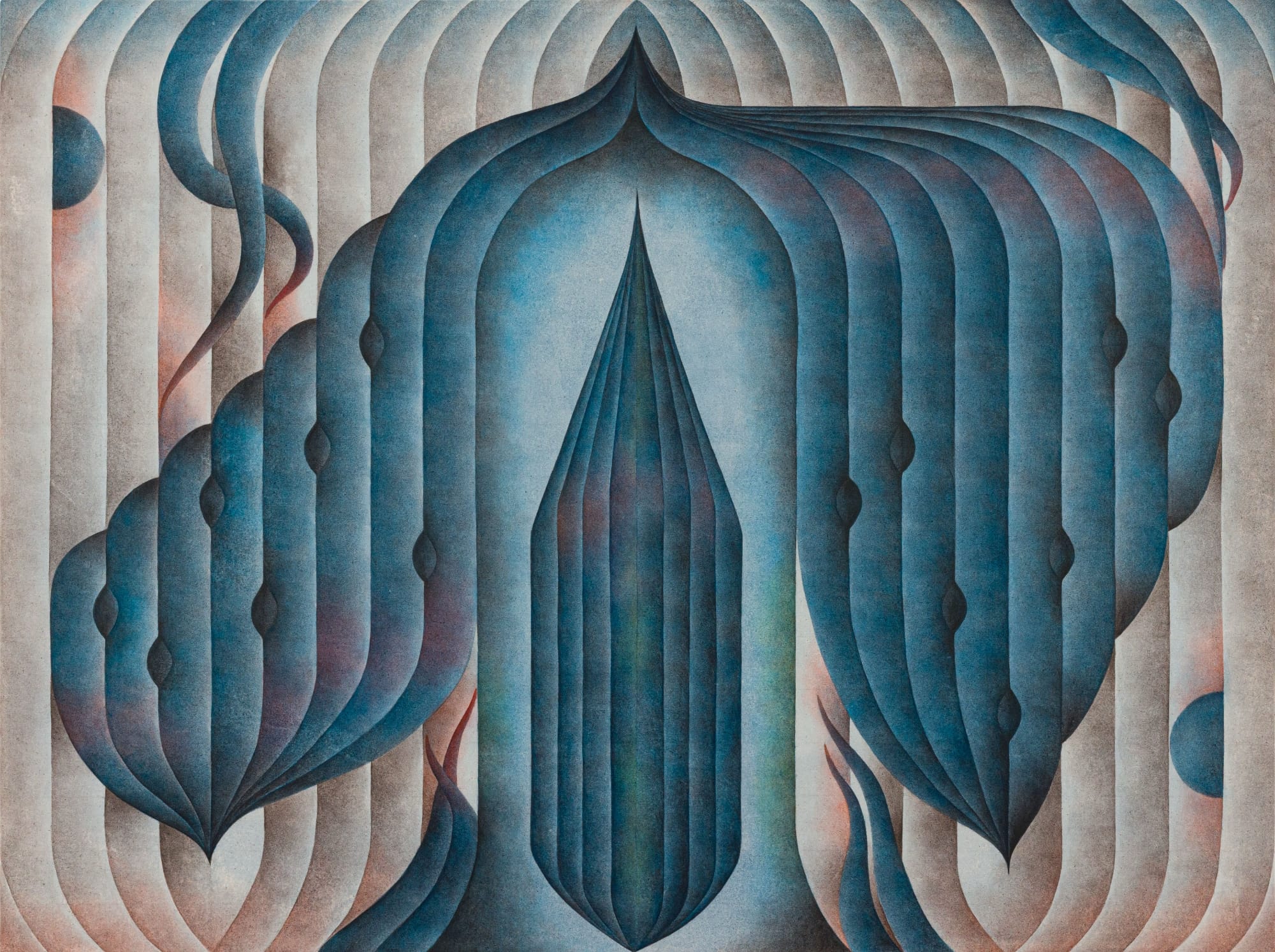 Symmetry and Biomorphic Forms Characterize Roberta Gentry's Sensual Paintings5