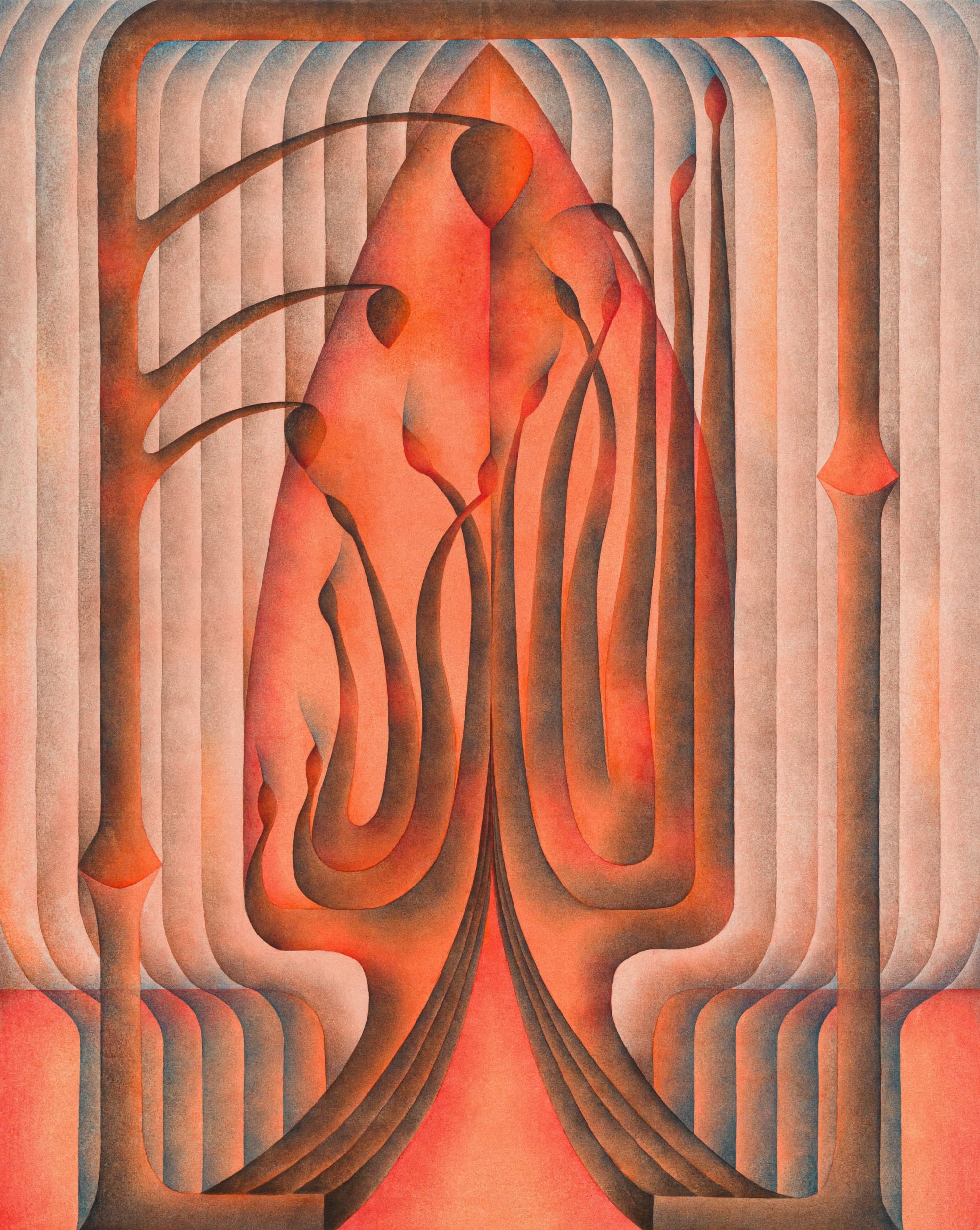 Symmetry and Biomorphic Forms Characterize Roberta Gentry's Sensual Paintings6