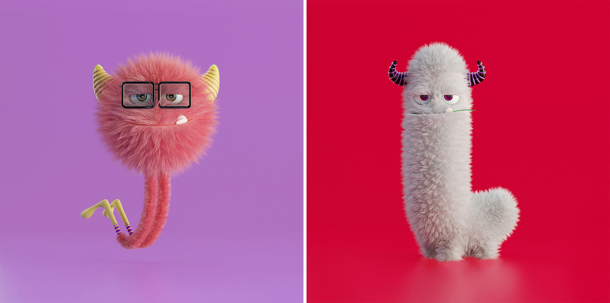 Mischievous Monsters Smirk and Grin in Fuzzy Alphabet Collection by Jose Arias6