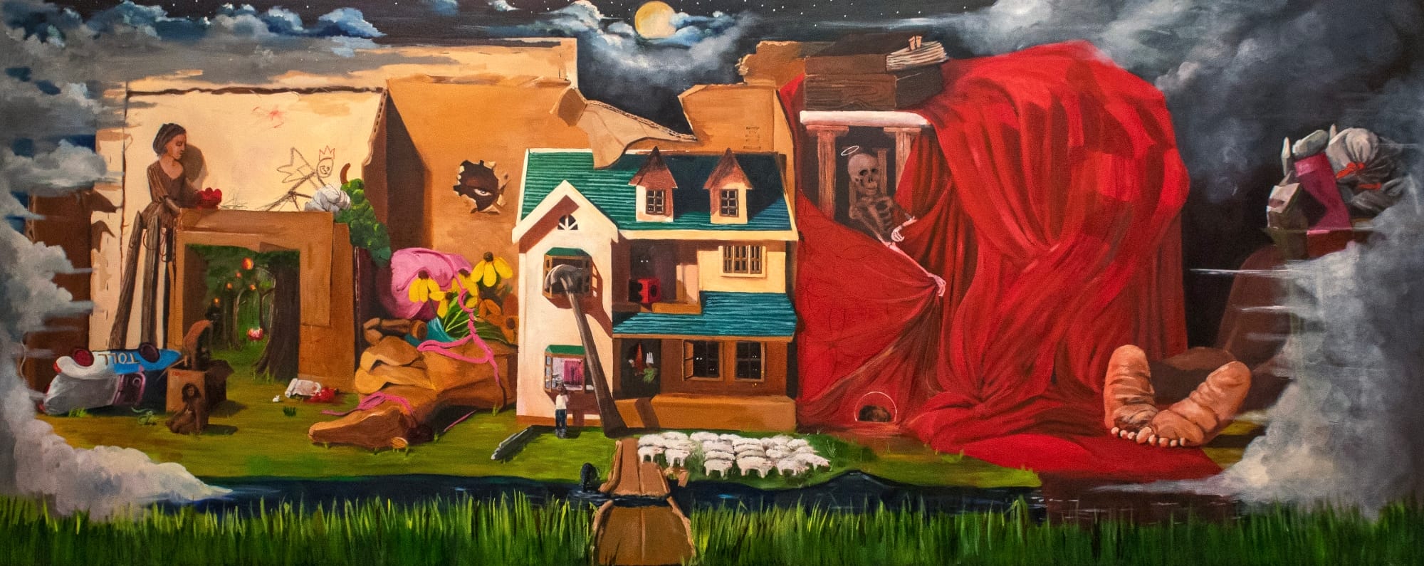 Contradiction and the Unknown Permeate Isaiah Lee's Imaginative Dollhouse Paintings2