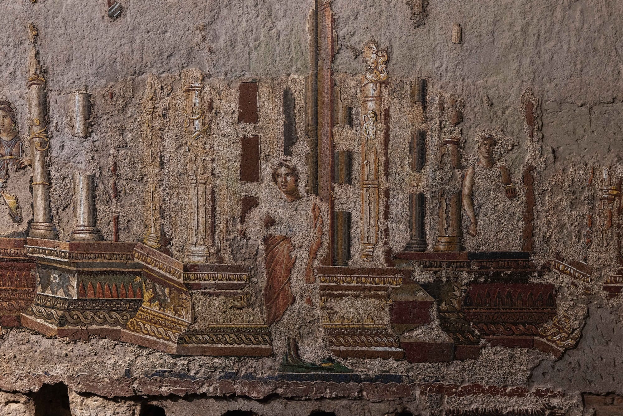 The Largest Roman Mosaic Ever Excavated Opens to the Public in Rome0