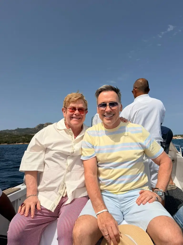 Elton John enjoys sun-soaked family holiday with rarely seen teenage sons3