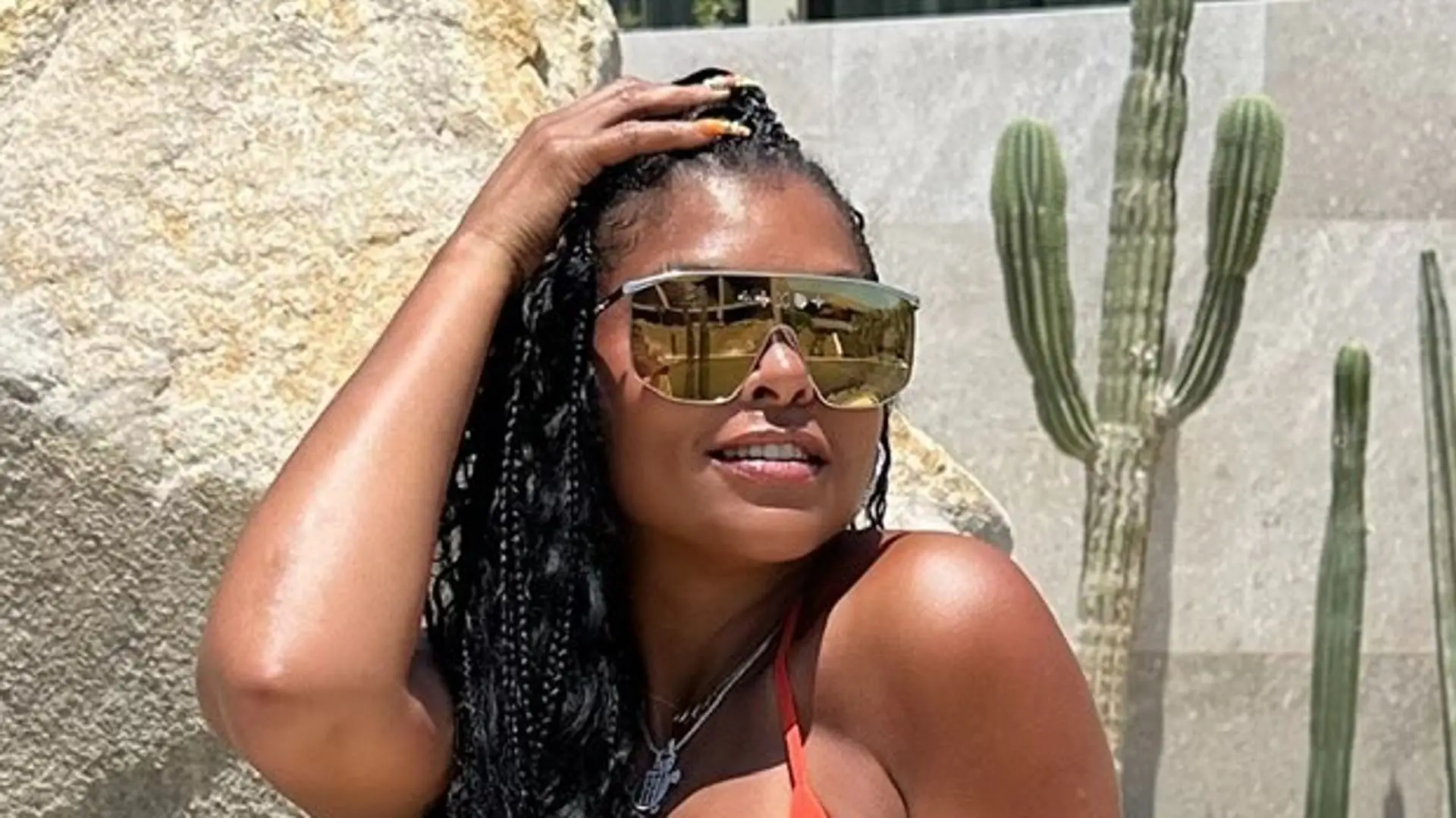 Taraji P. Henson is 'aging backwards' in tiny bikini and heels ahead of 56th birthday0