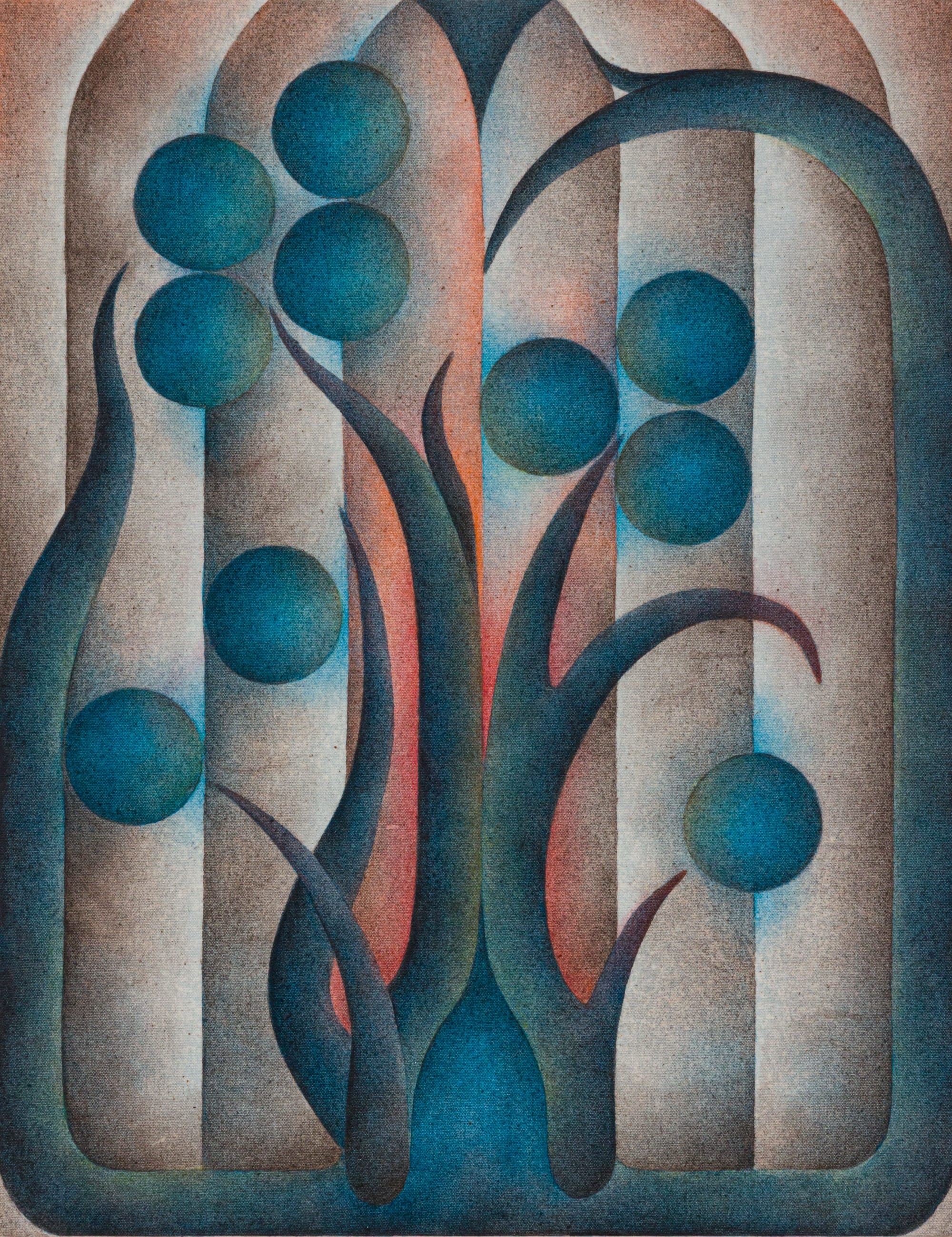 Symmetry and Biomorphic Forms Characterize Roberta Gentry's Sensual Paintings7