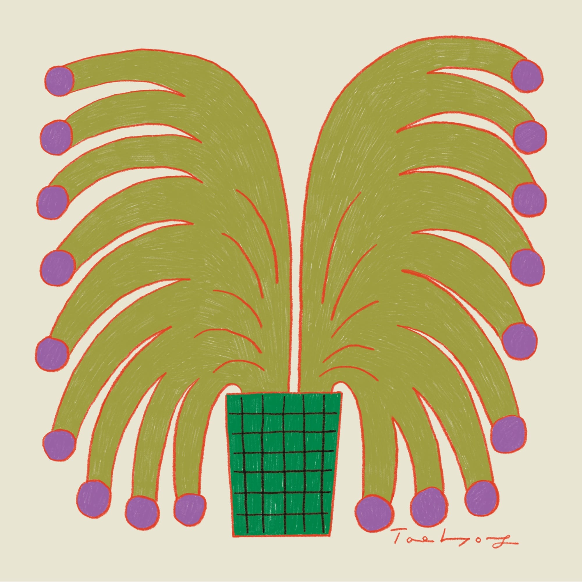 Fantastic Plants Spring from Taehyoung Maria Jeon's Digital Illustrations6