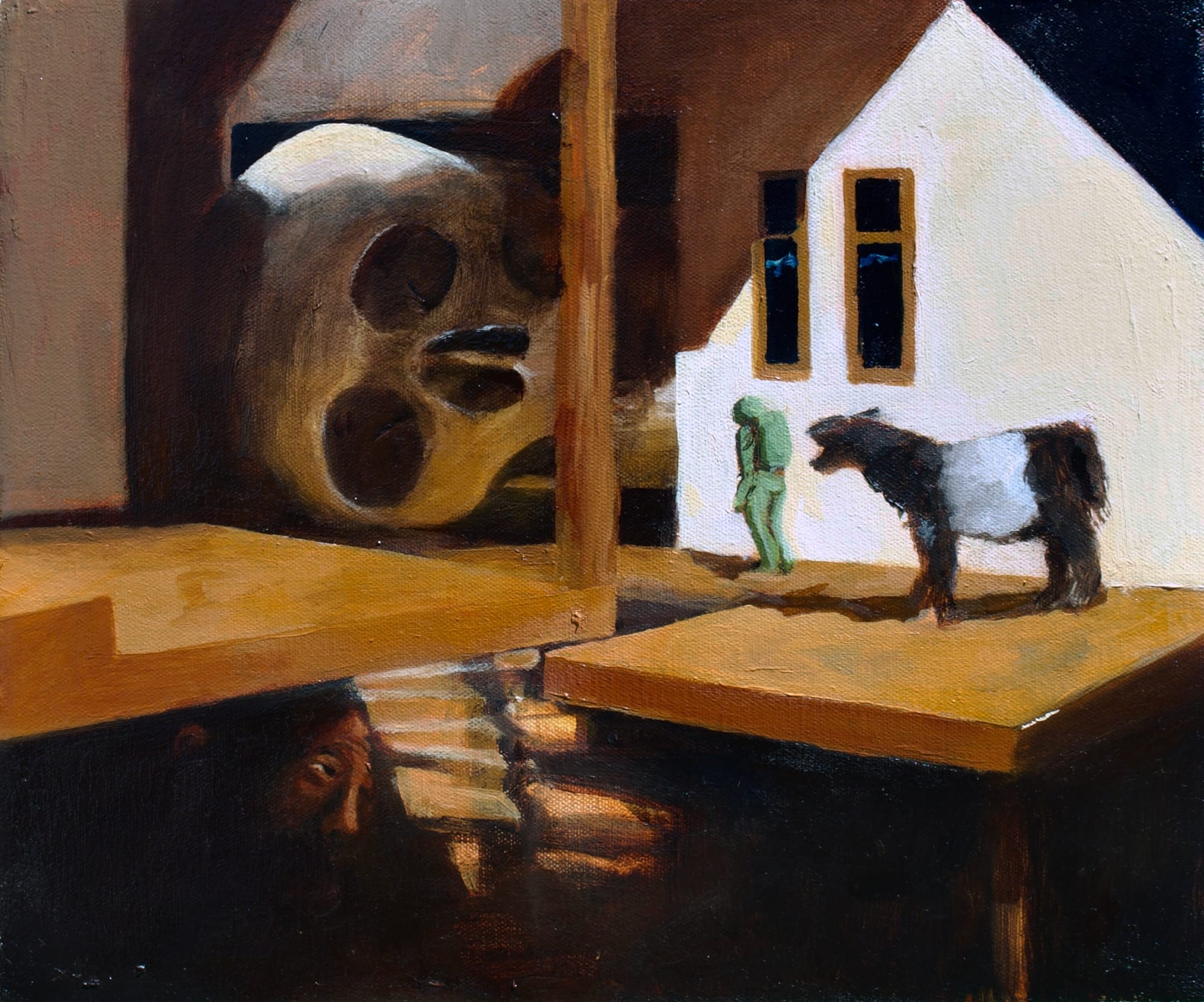 Contradiction and the Unknown Permeate Isaiah Lee's Imaginative Dollhouse Paintings1