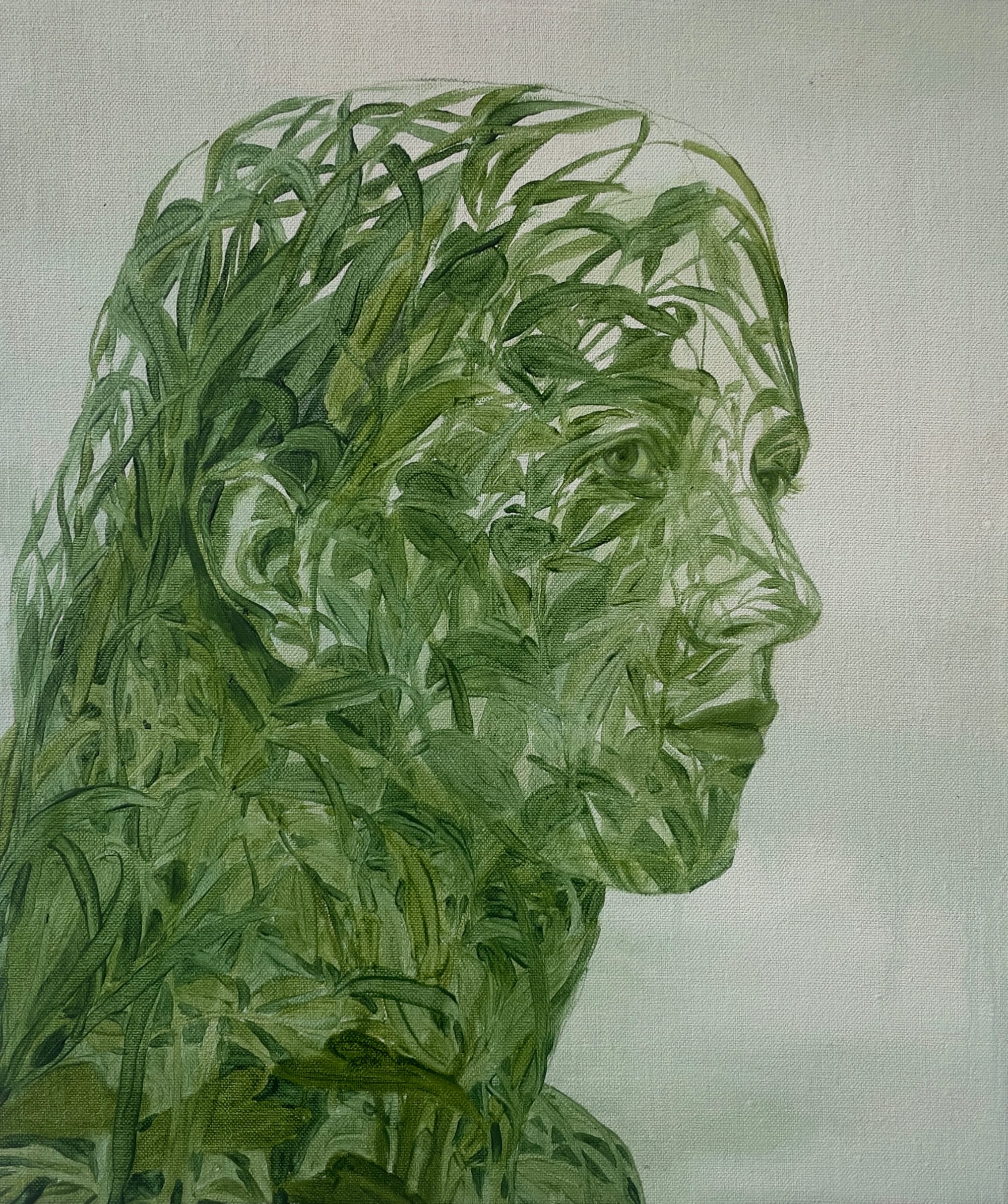 Lush Foliage Permeates Xanthe Burdett's Delicate Portraiture1