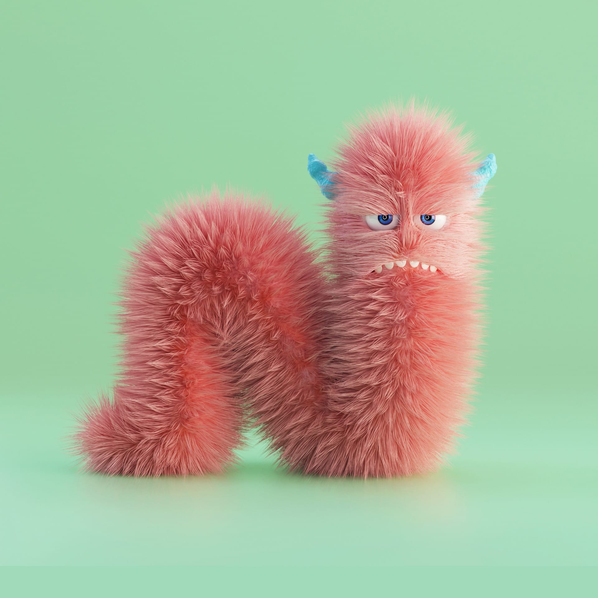 Mischievous Monsters Smirk and Grin in Fuzzy Alphabet Collection by Jose Arias4