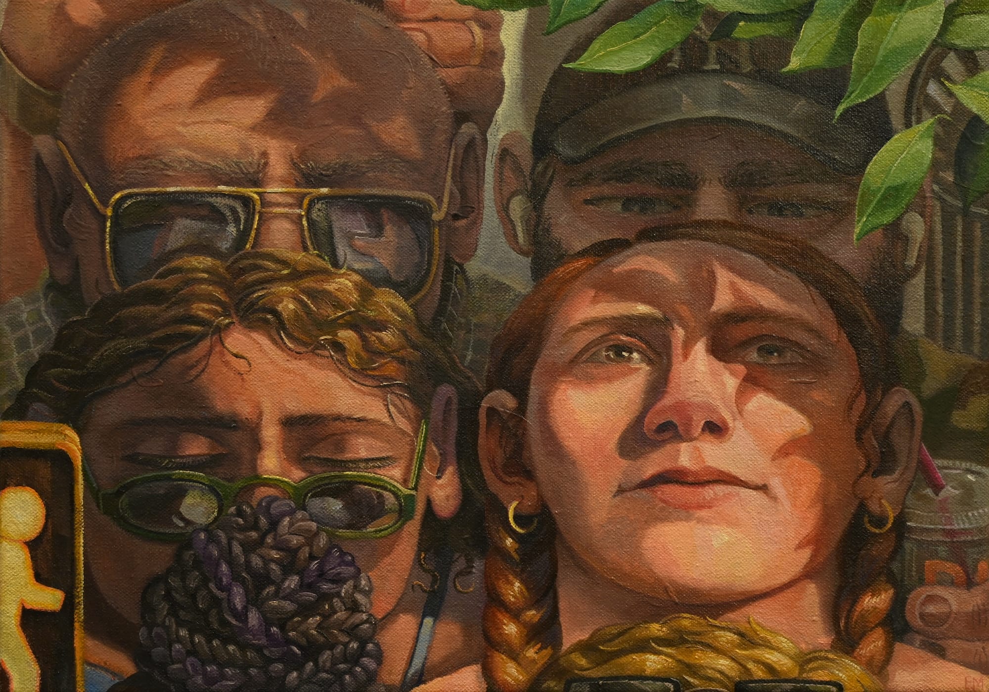 Denizens of a Crowded City Populate Erin Milez's Dense Paintings1