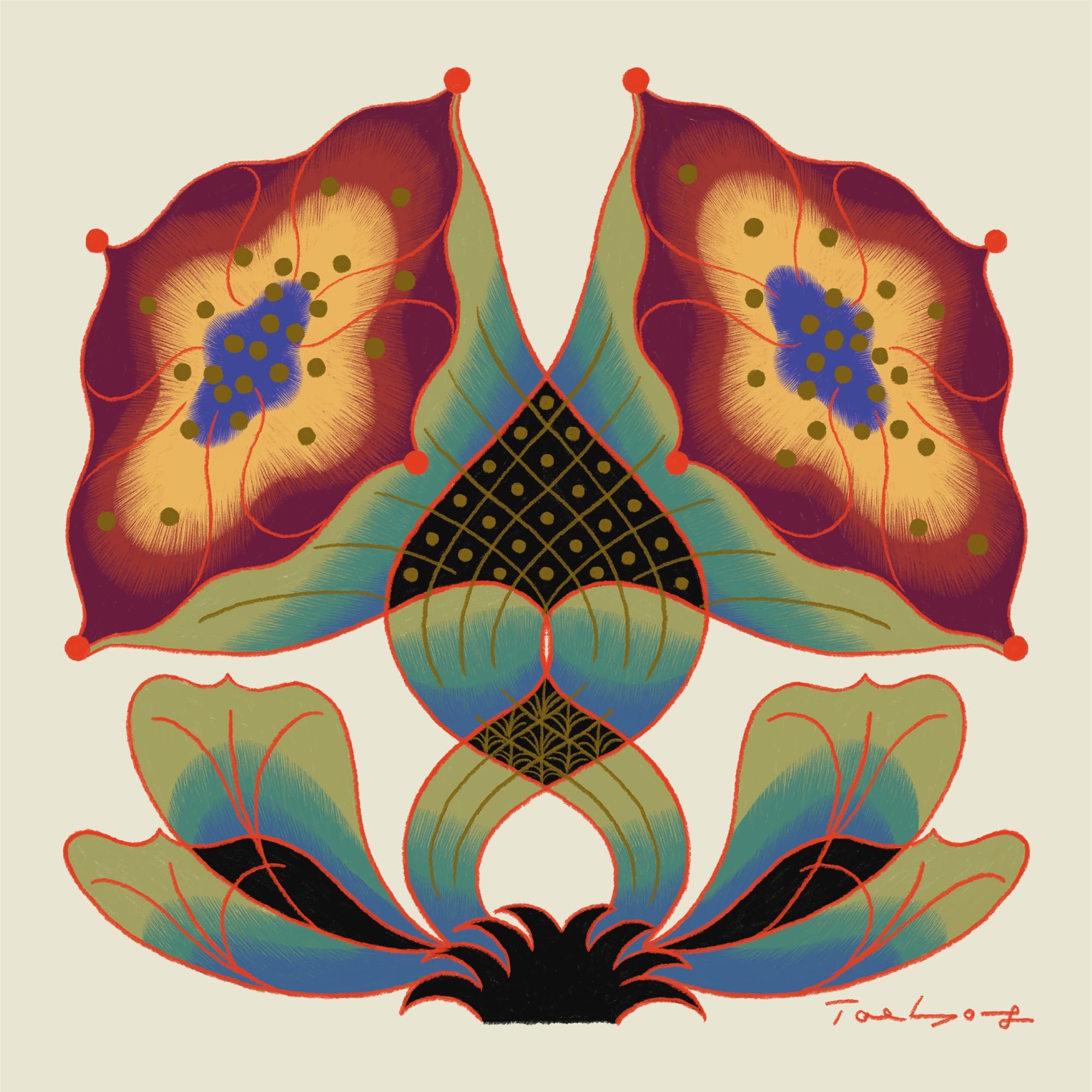 Fantastic Plants Spring from Taehyoung Maria Jeon's Digital Illustrations1