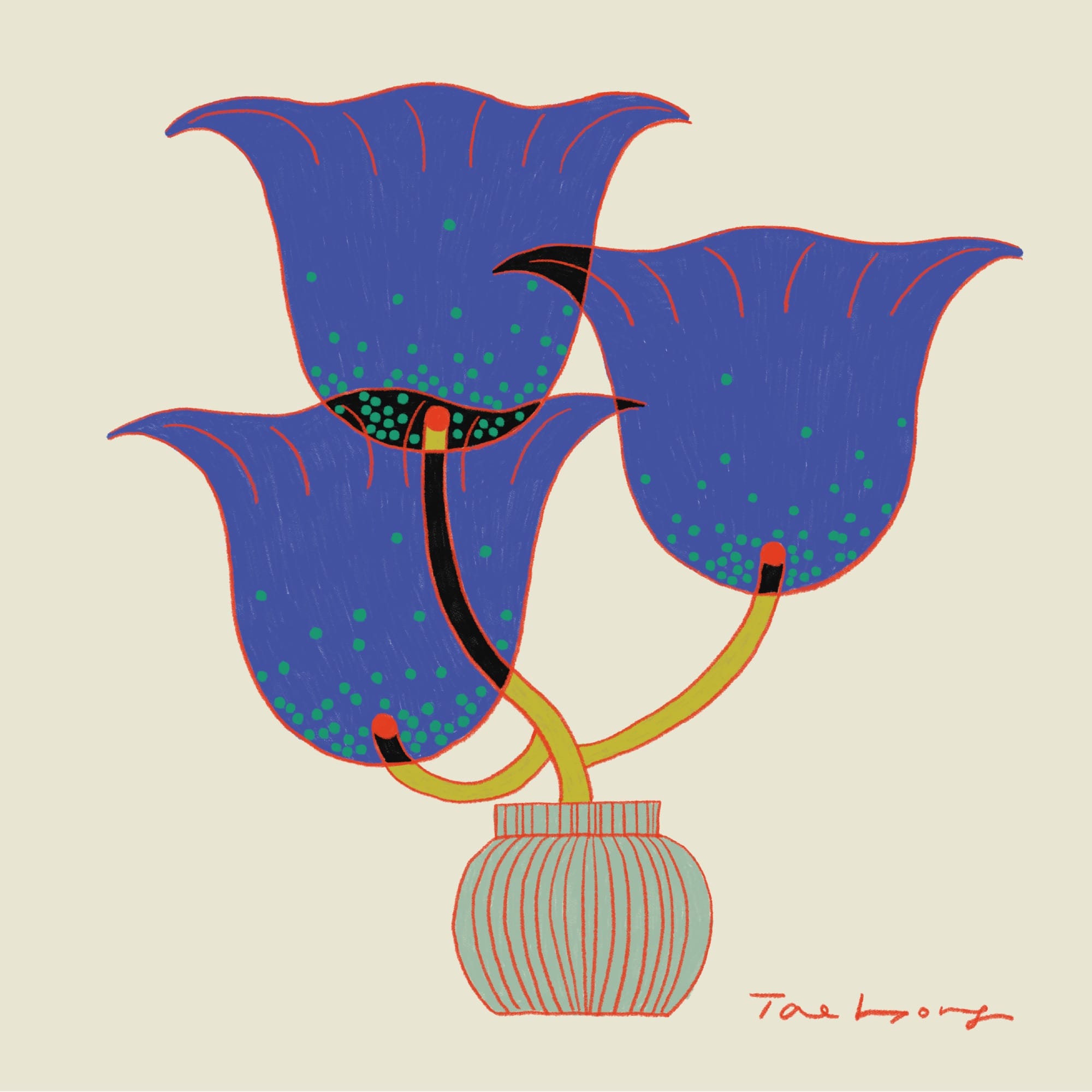 Fantastic Plants Spring from Taehyoung Maria Jeon's Digital Illustrations7