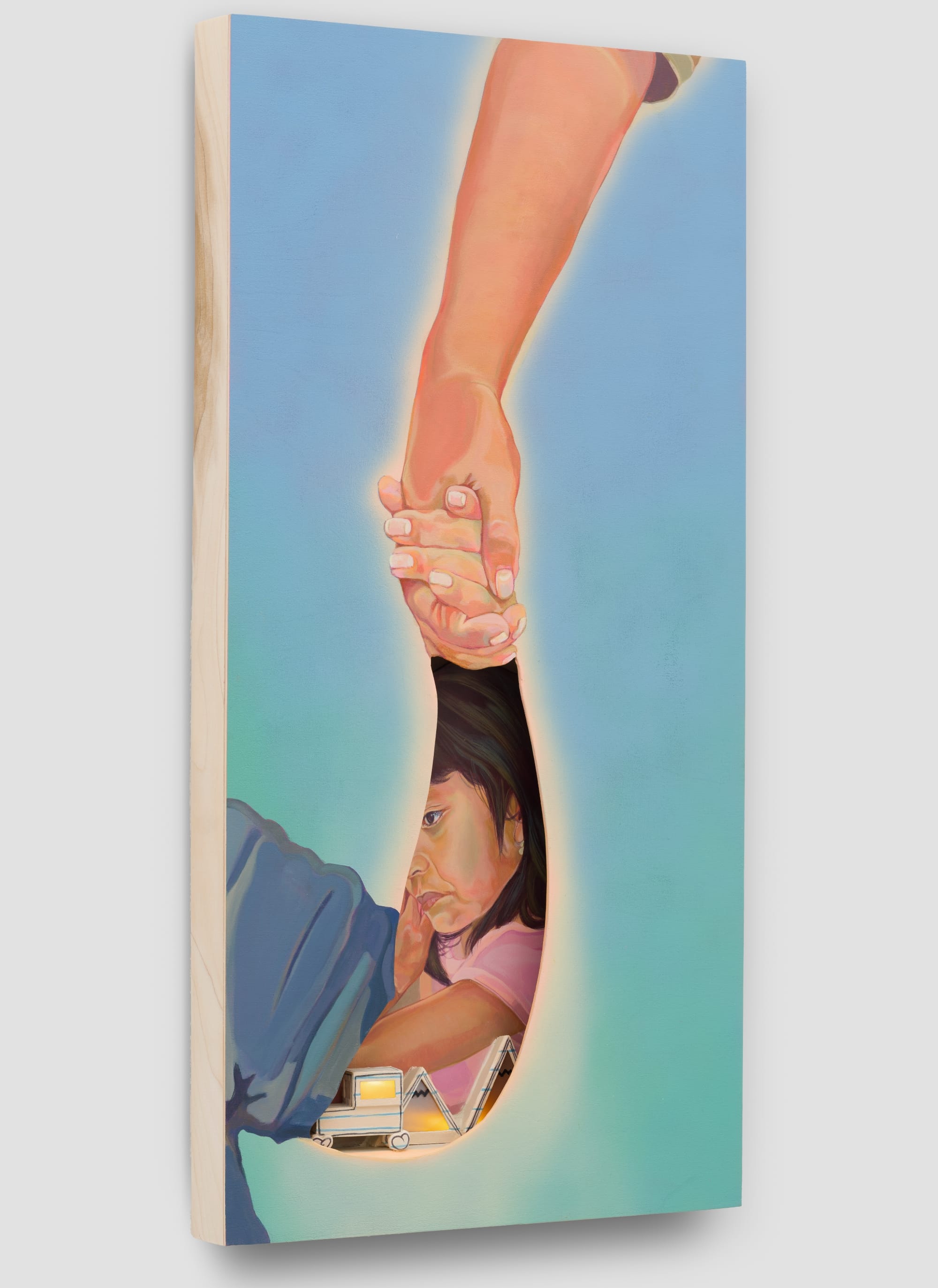 Estefania Ajcip's Sculptural Paintings Unite the Memories of a Separated Family2