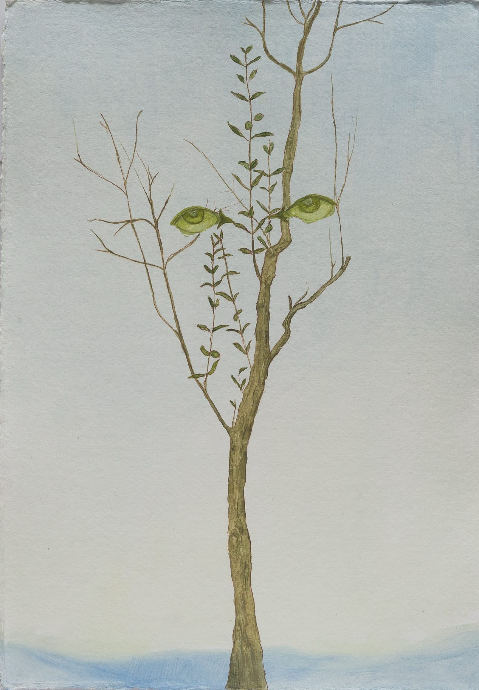 Lush Foliage Permeates Xanthe Burdett's Delicate Portraiture3