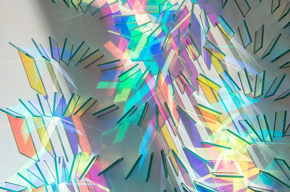 Dichroic Glass Installations by Chris Wood Reflect Light in a Rainbow of Color9